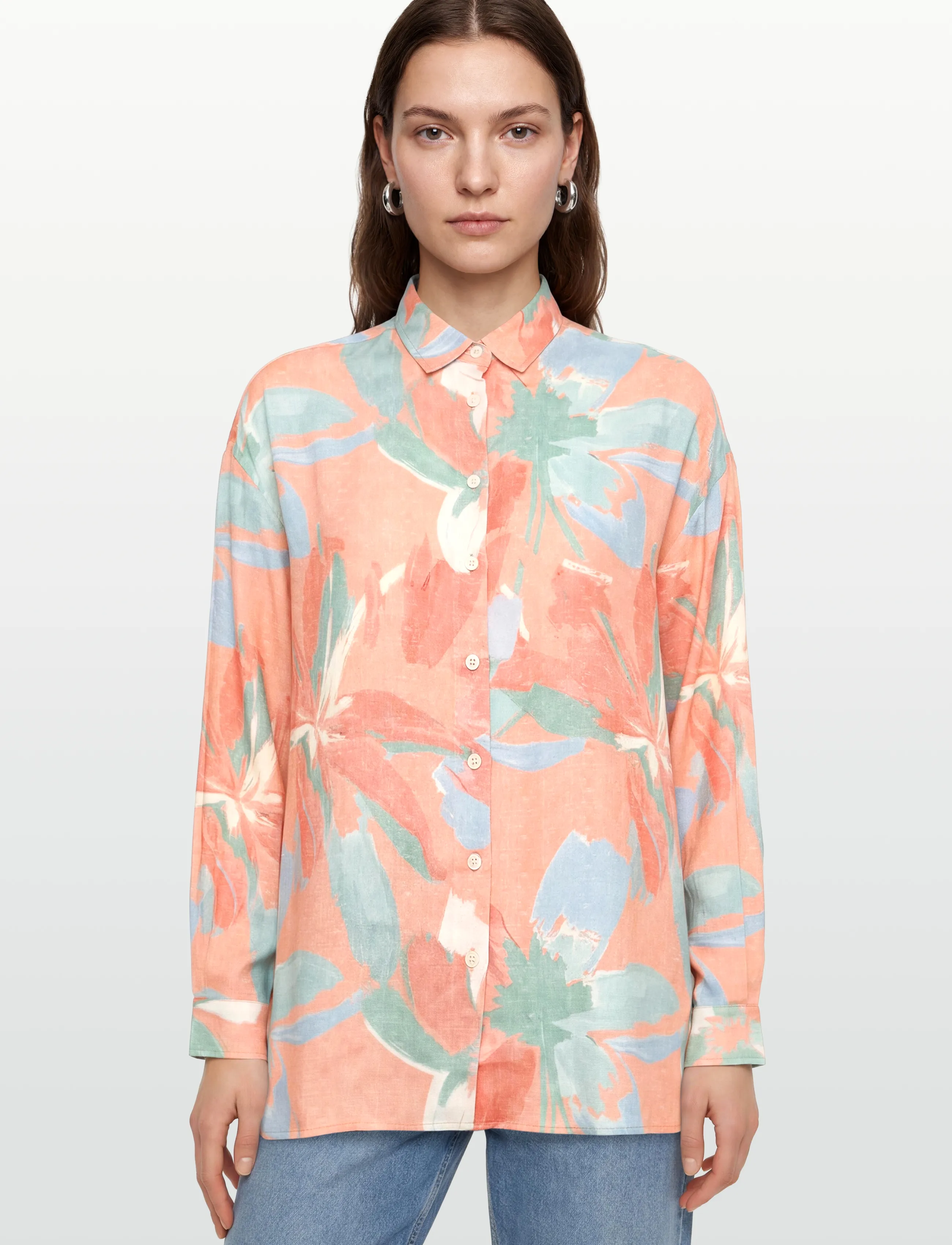 Lexington Clothing - Edith Viscose Shirt - langærmede skjorter - flower print - 3