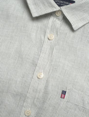 Lexington Clothing - Isa Linen Shirt - hørskjorter - green/white stripe - 5
