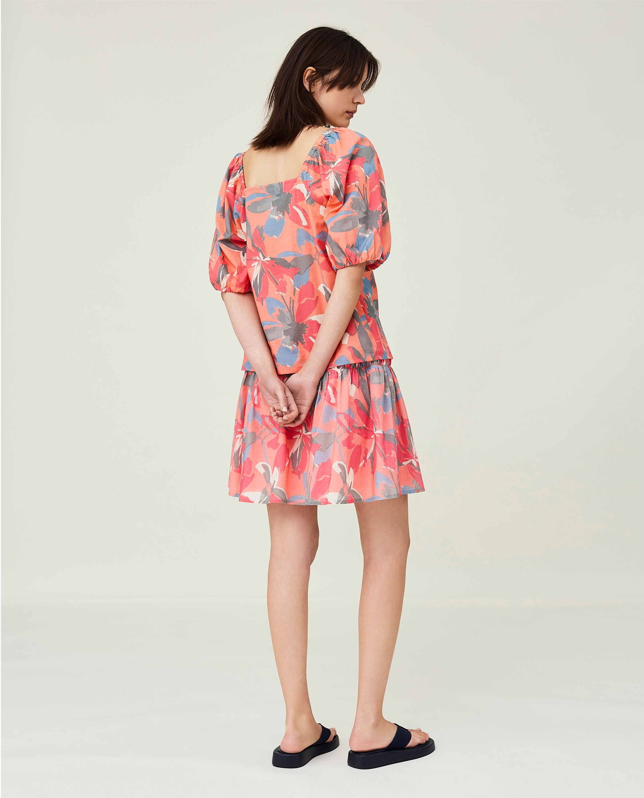 Lexington Clothing - Eloise Organic Cotton Blouse - kortærmede bluser - flower print - 3