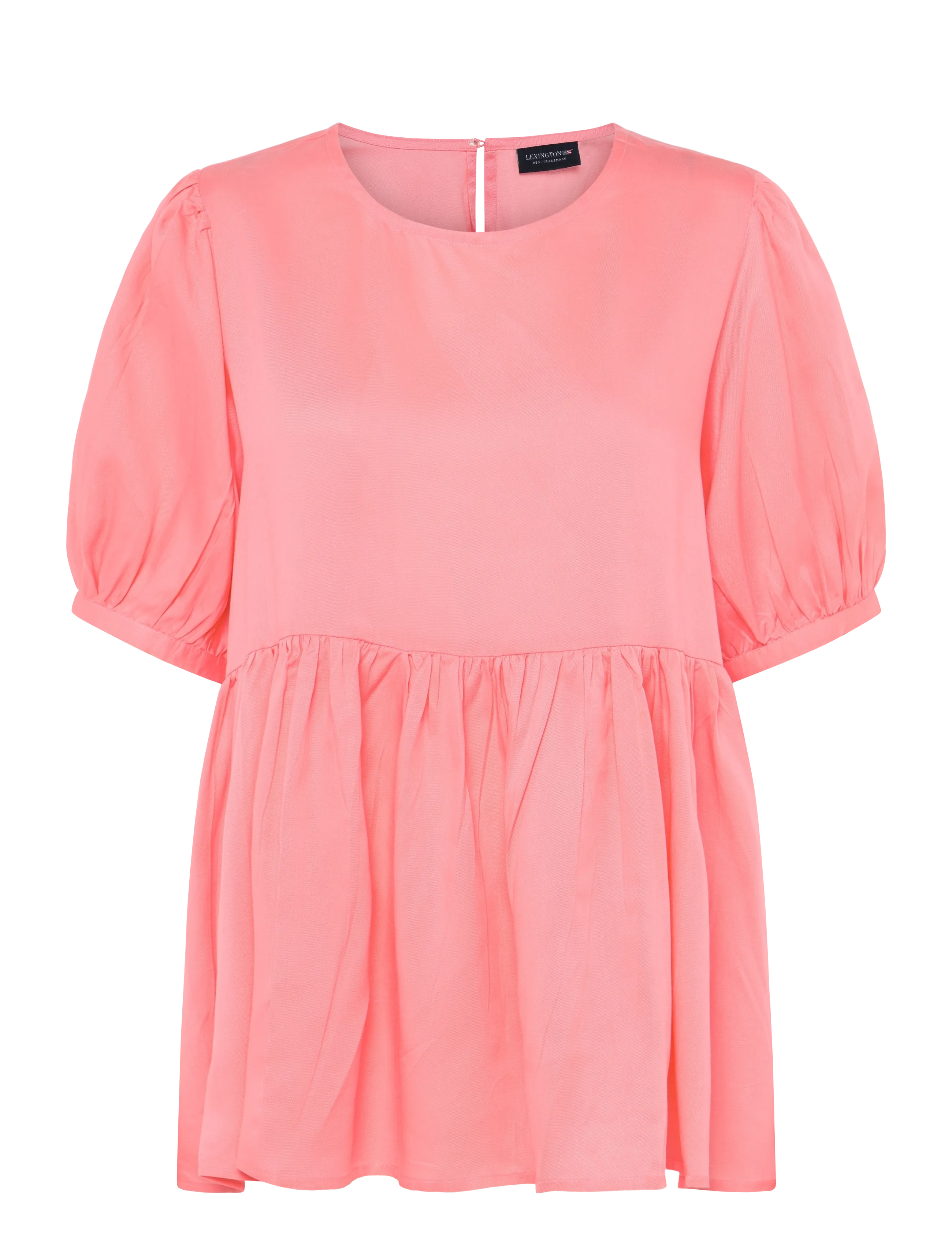 LEXINGTON CLOTHING Nova Lyocell Flounce Oberteil Pink - L - Damen