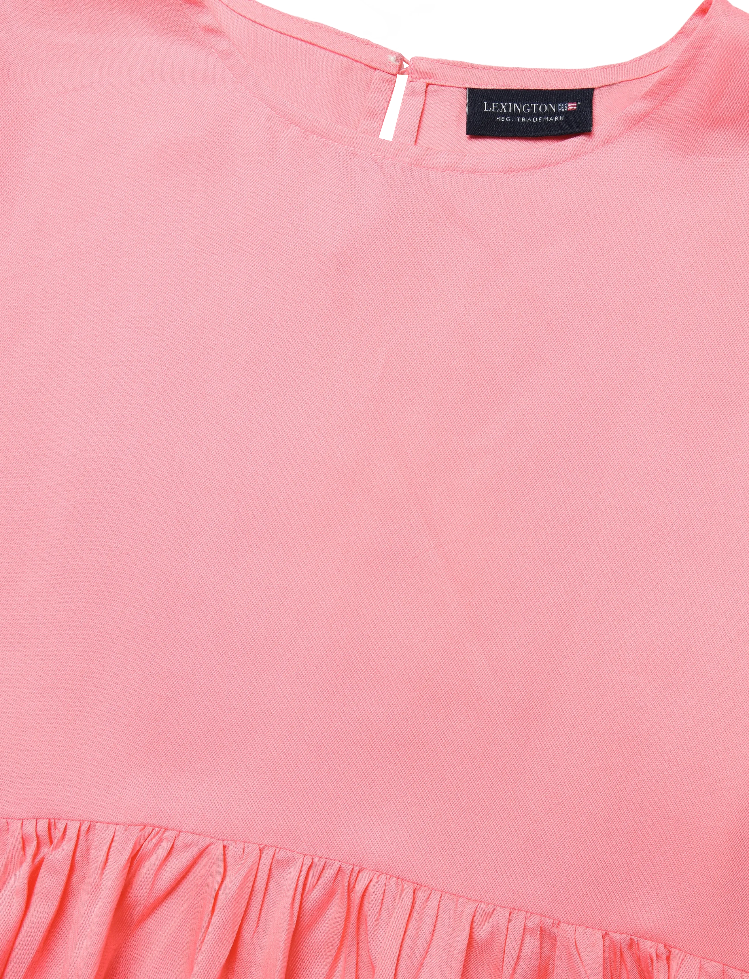 Lexington Clothing - Nova Lyocell Flounce Top - kortærmede bluser - pink - 5
