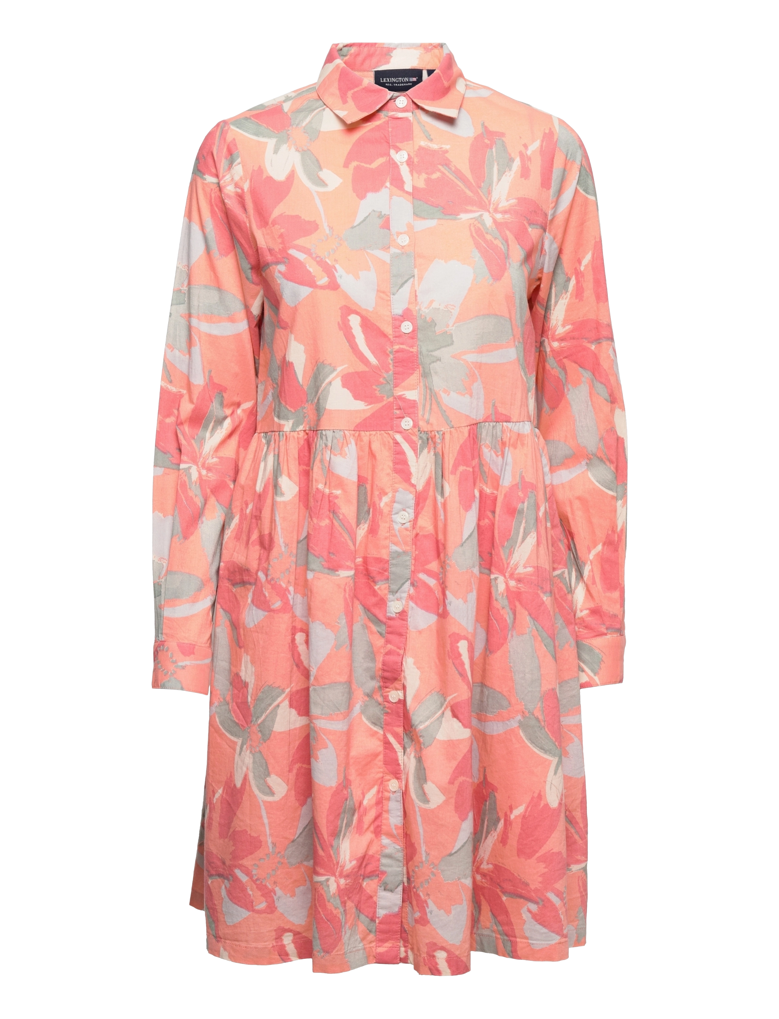 Lexington Clothing Andrea Organic Cotton Voile Dress - Riided - FLOWER PRINT / multi
