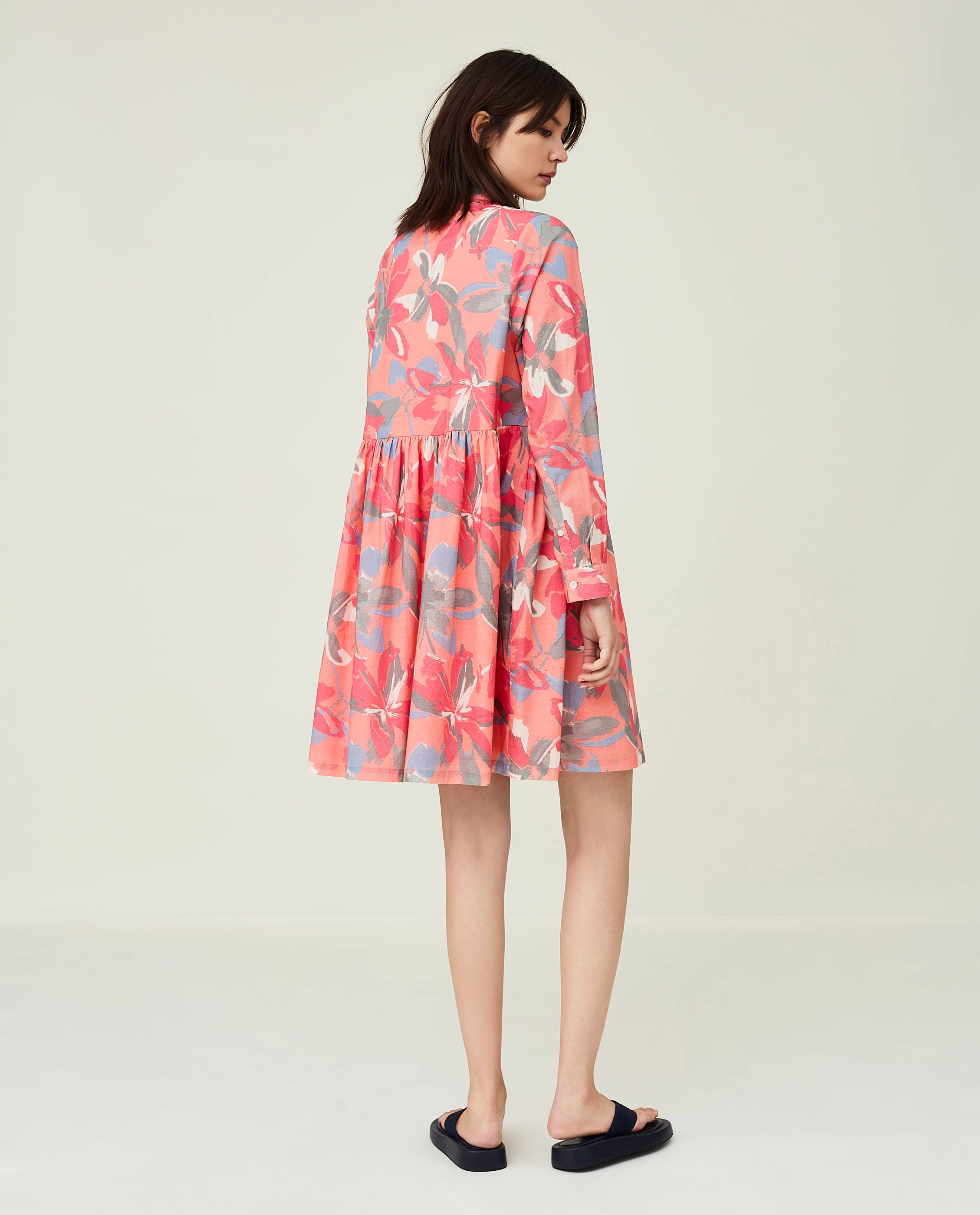 Lexington Clothing - Andrea Organic Cotton Voile Dress - hemdkleider - flower print - 3