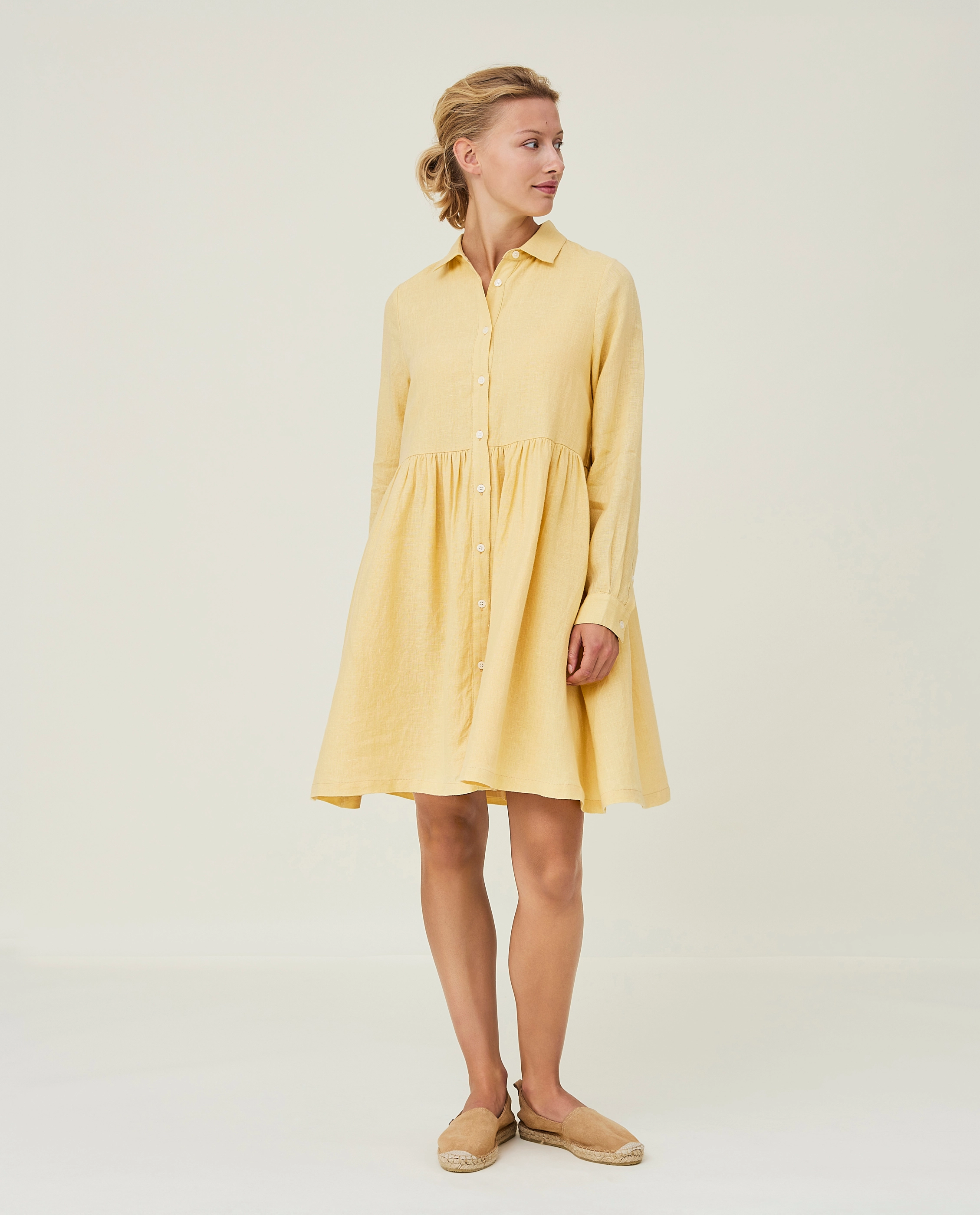 Lexington Clothing - Andrea Linen Dress - yellow - 2