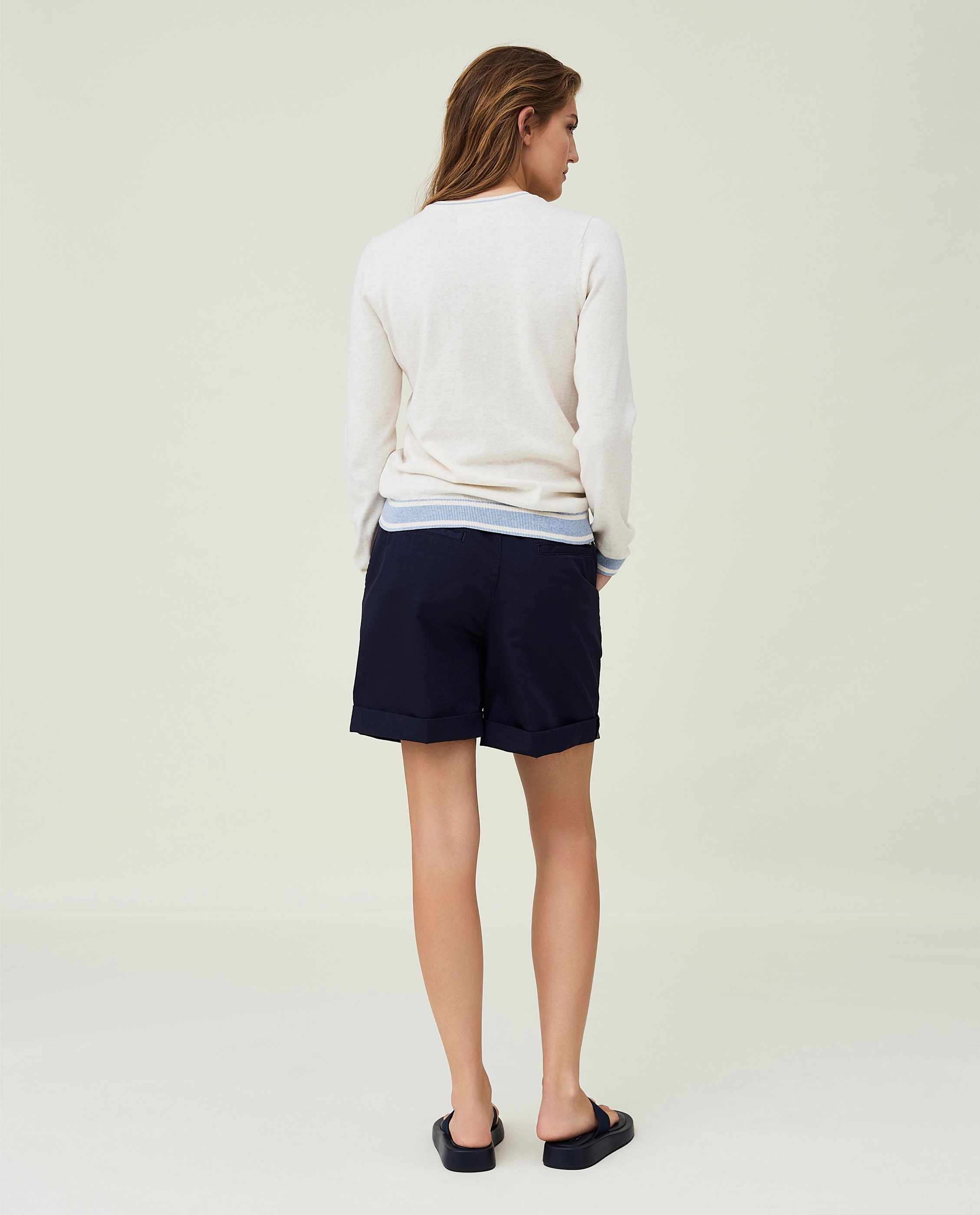Lexington Clothing - Marline Organic Cotton Sweater - white/blue stripe - 4