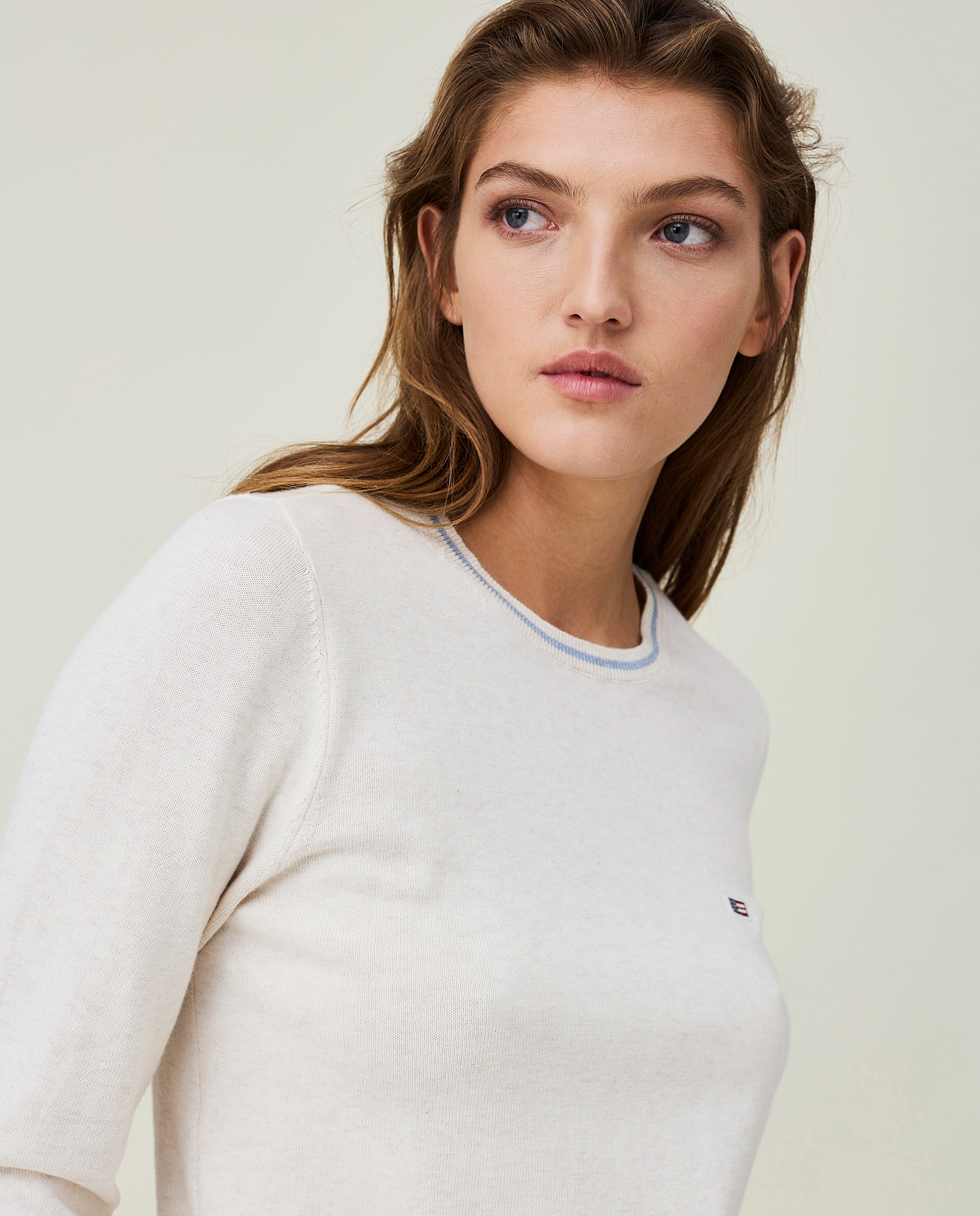 Lexington Clothing - Marline Organic Cotton Sweater - white/blue stripe - 5