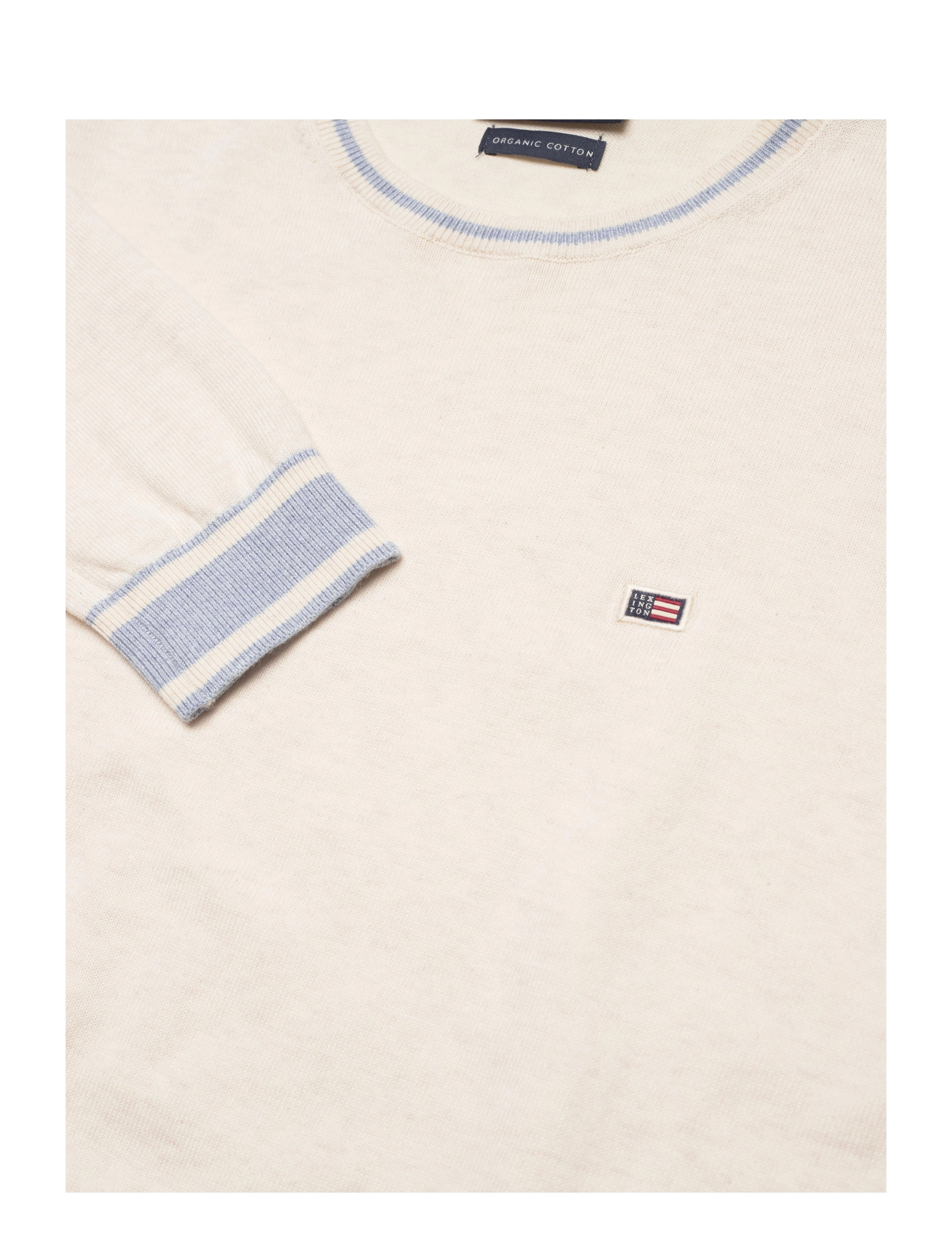 Lexington Clothing - Marline Organic Cotton Sweater - white/blue stripe - 2