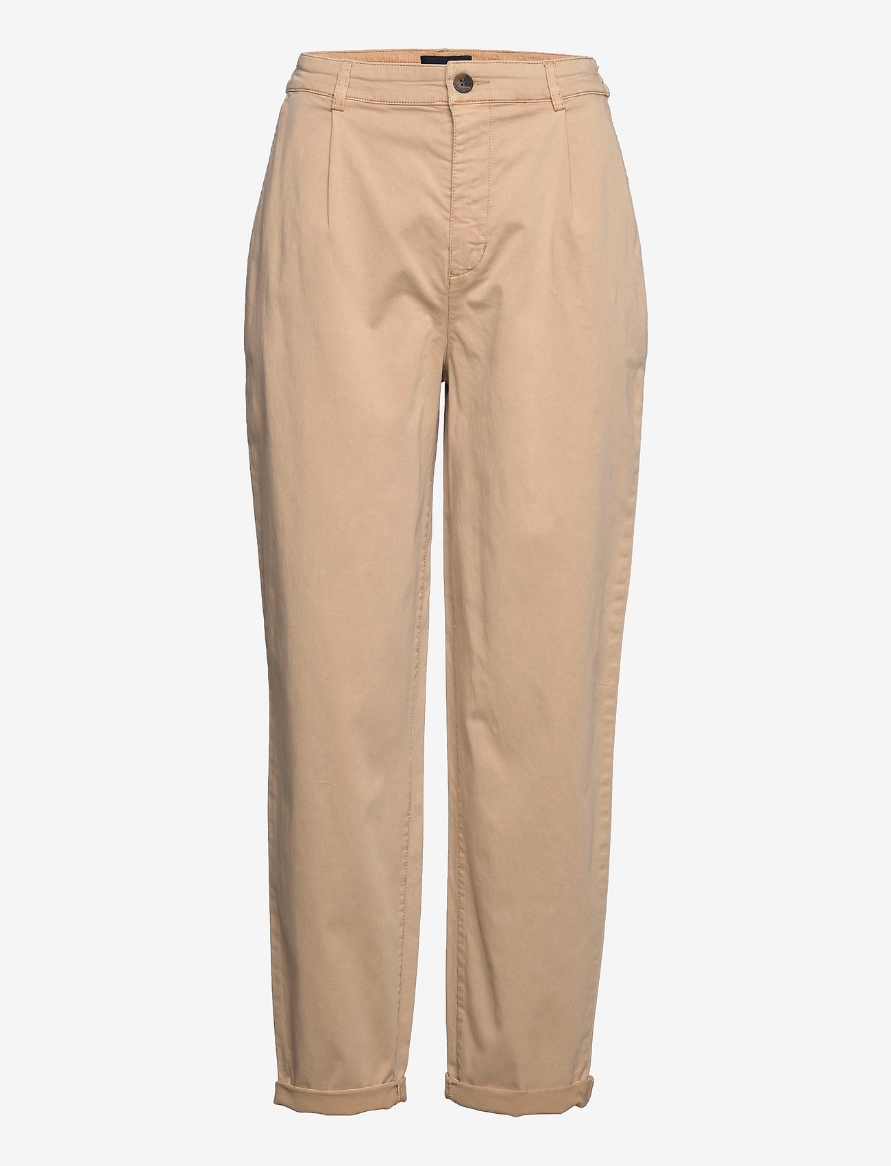 Lexington Clothing - Lilly Cotton/Modal Tapered Pants - chinot - beige - 0