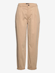Lilly Cotton/Modal Tapered Pants - BEIGE