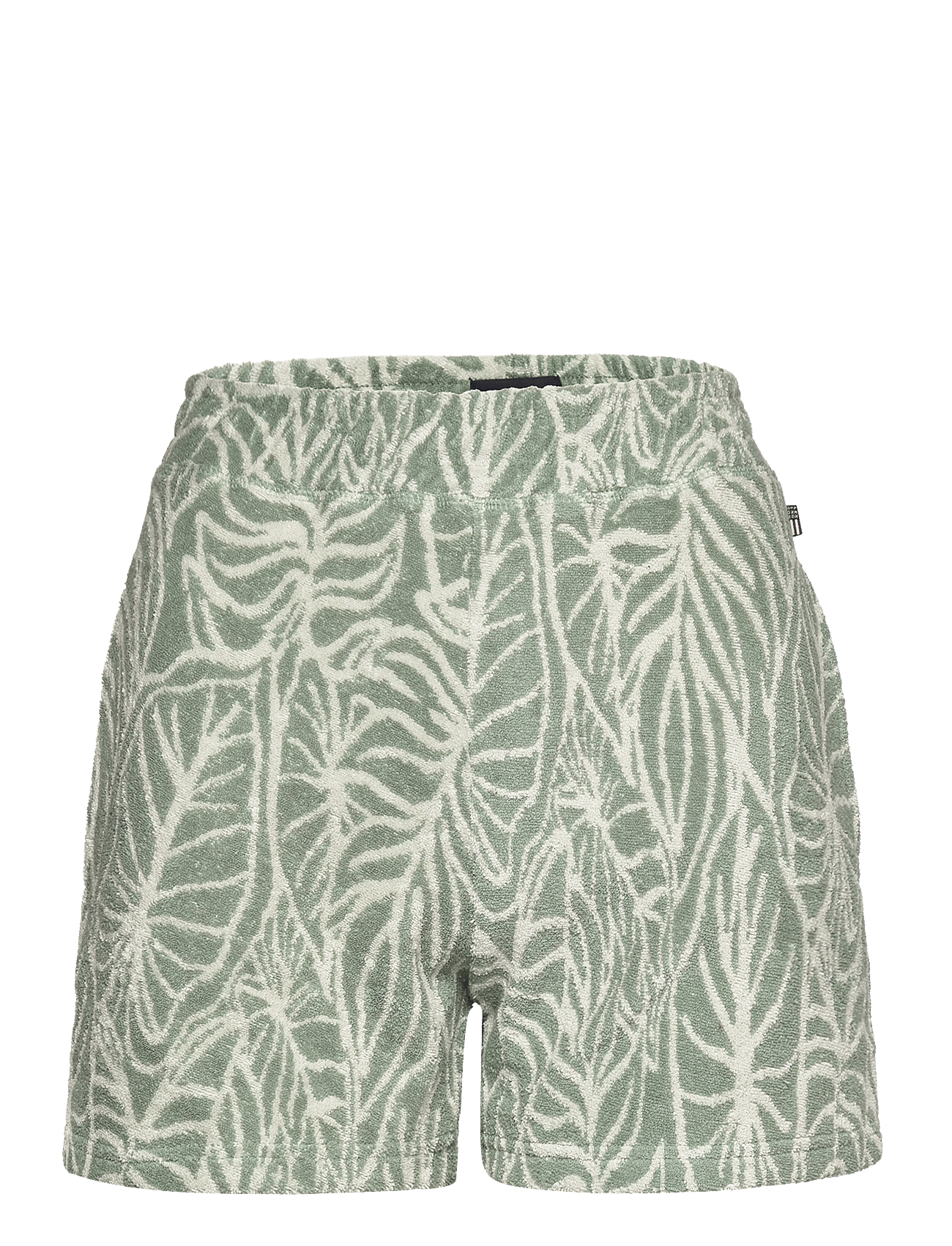 Andy Organic Cotton Terry Shorts - GREEN PRINT