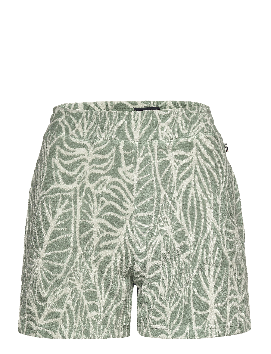 Lexington Clothing - Andy Organic Cotton Terry Shorts - green print - 0
