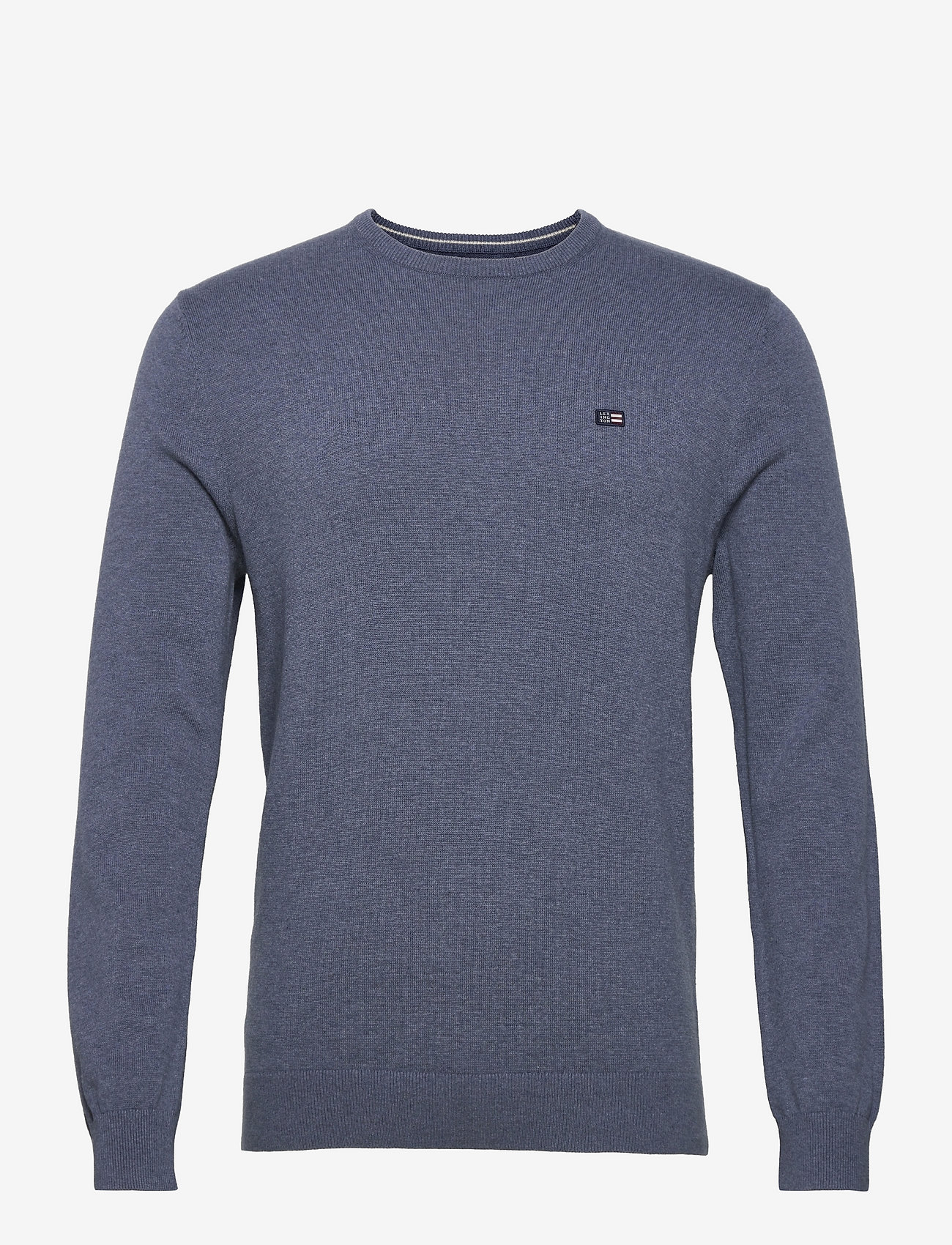 Lexington Clothing - Bradley Crew Neck Sweater 1 - blue melange - 0