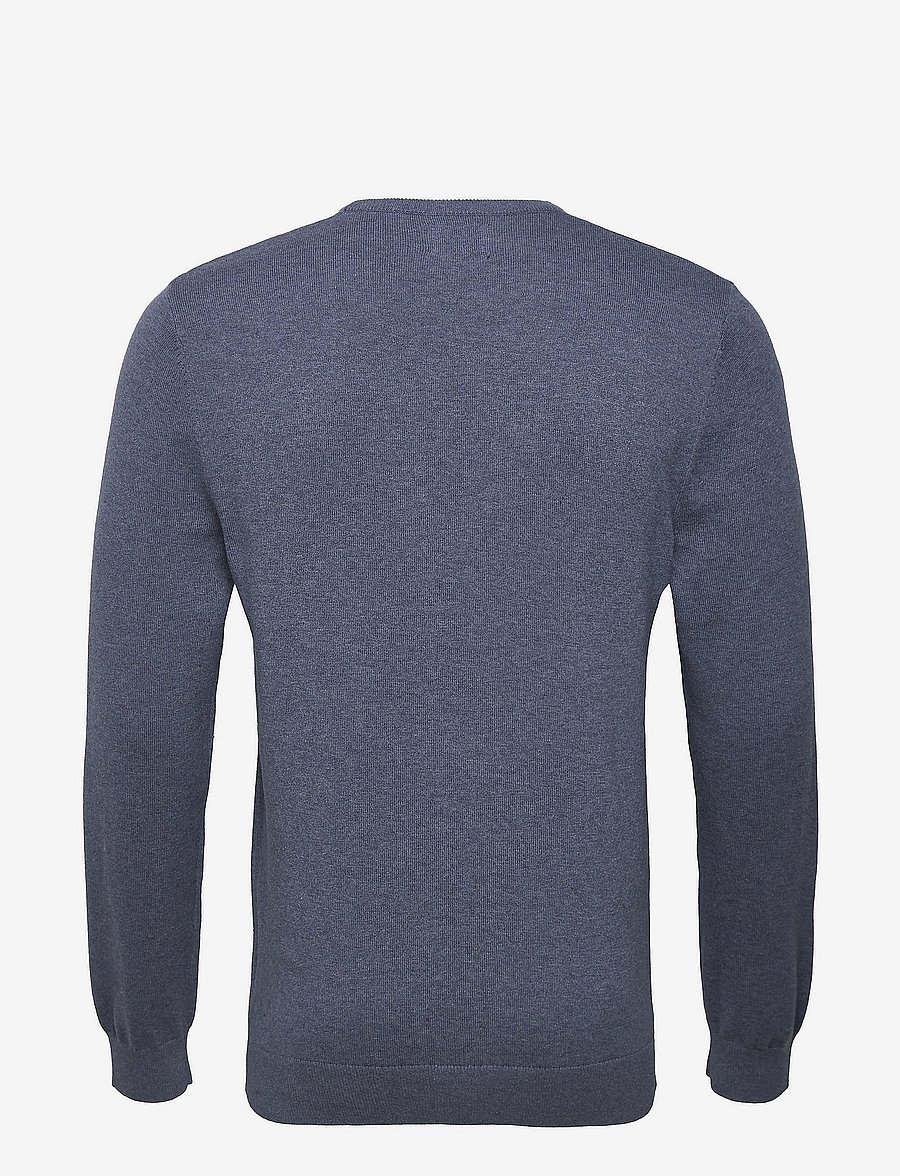 Lexington Clothing - Bradley Crew Neck Sweater 1 - blue melange - 1