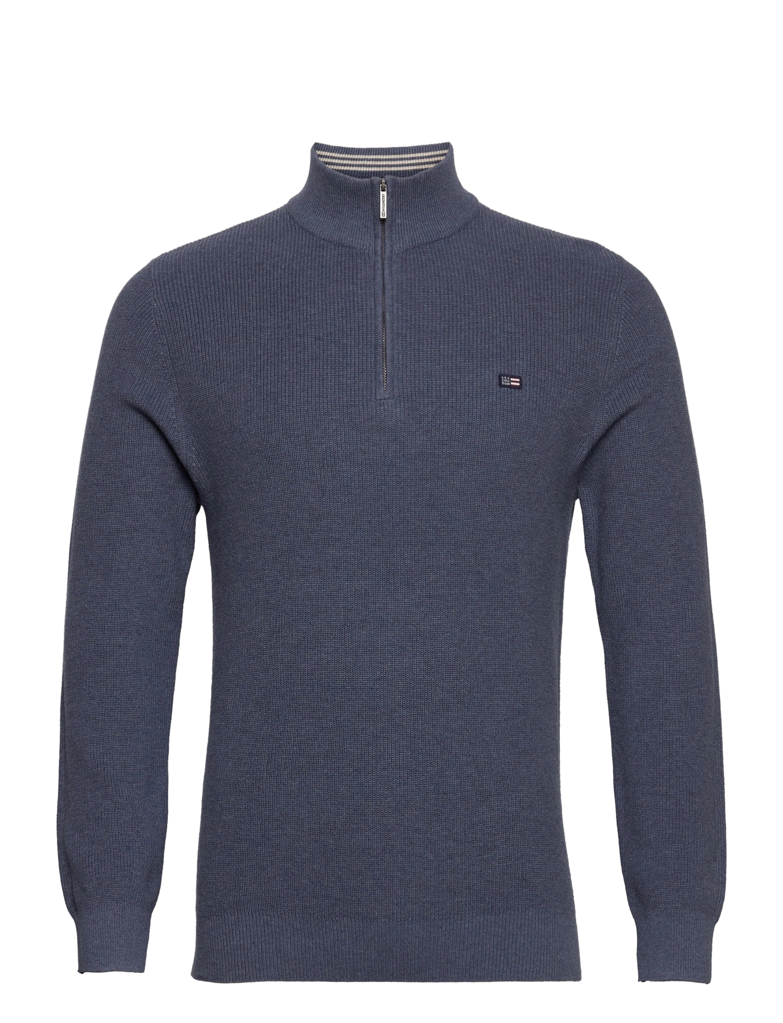 Clay Half Zip Sweater - BLUE MELANGE