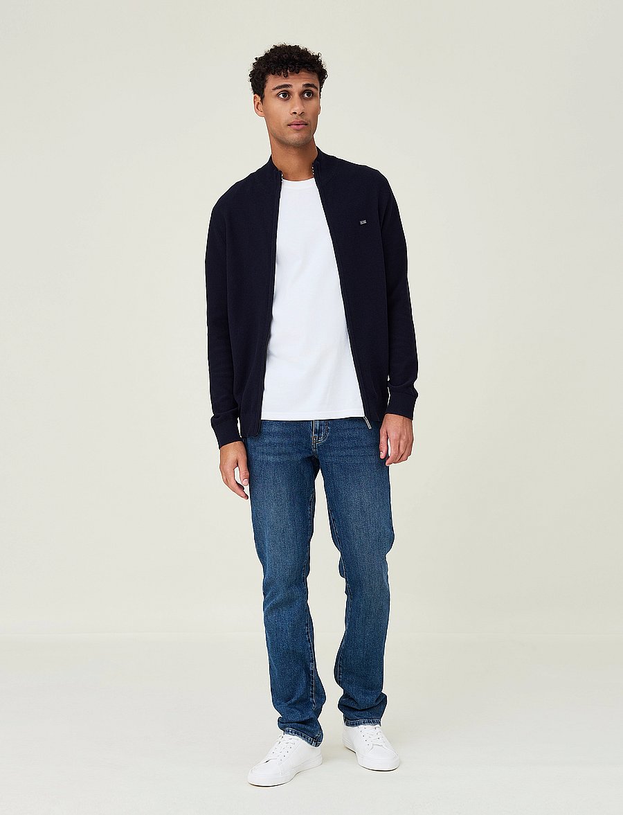 Lexington Clothing - Cory Full Zip Cardigan - dark blue - 2