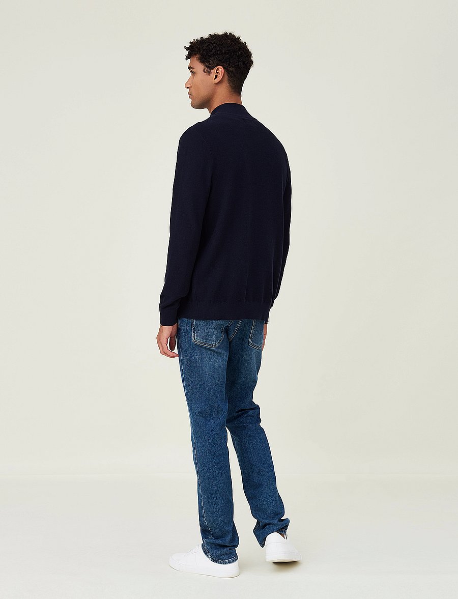 Lexington Clothing - Cory Full Zip Cardigan - dark blue - 3