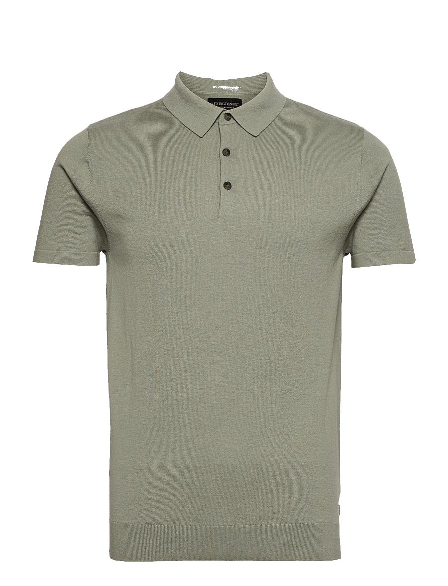 Lexington Clothing - Angelo Cotton/Silk Blend Knitted Polo - green - 0