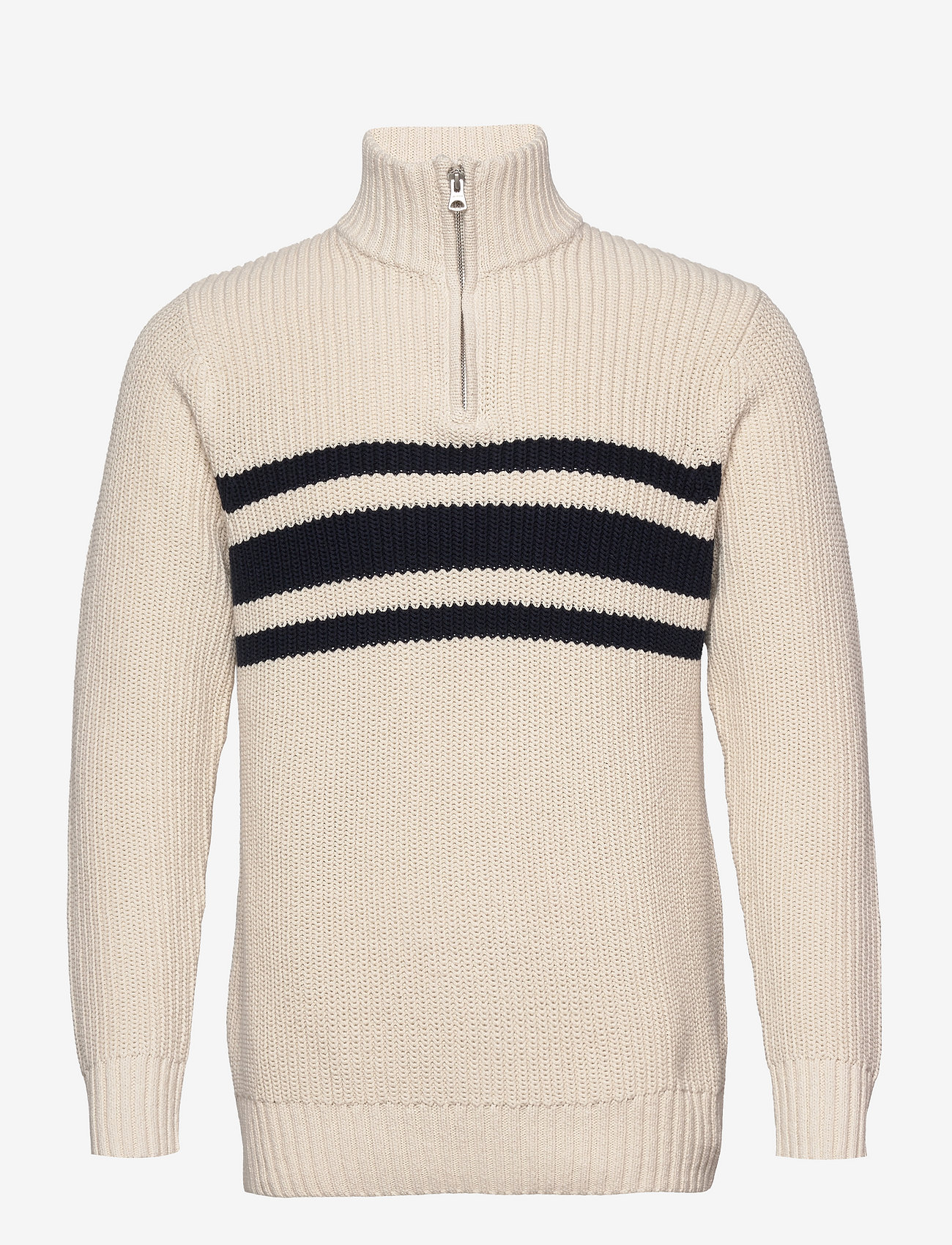 Lexington Clothing - Joseph Half Zip Sweater - offwhite - 0