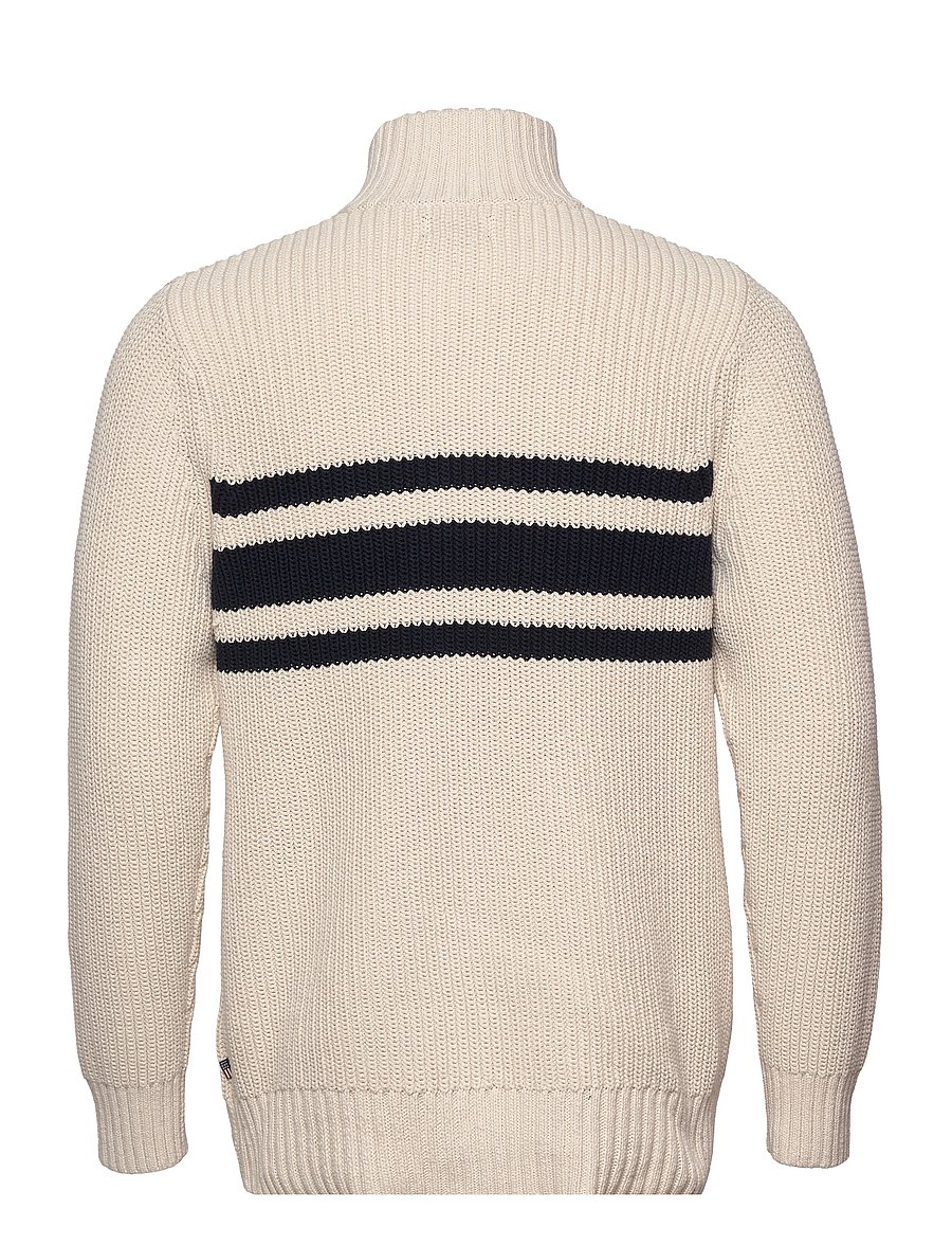 Lexington Clothing - Joseph Half Zip Sweater - offwhite - 1