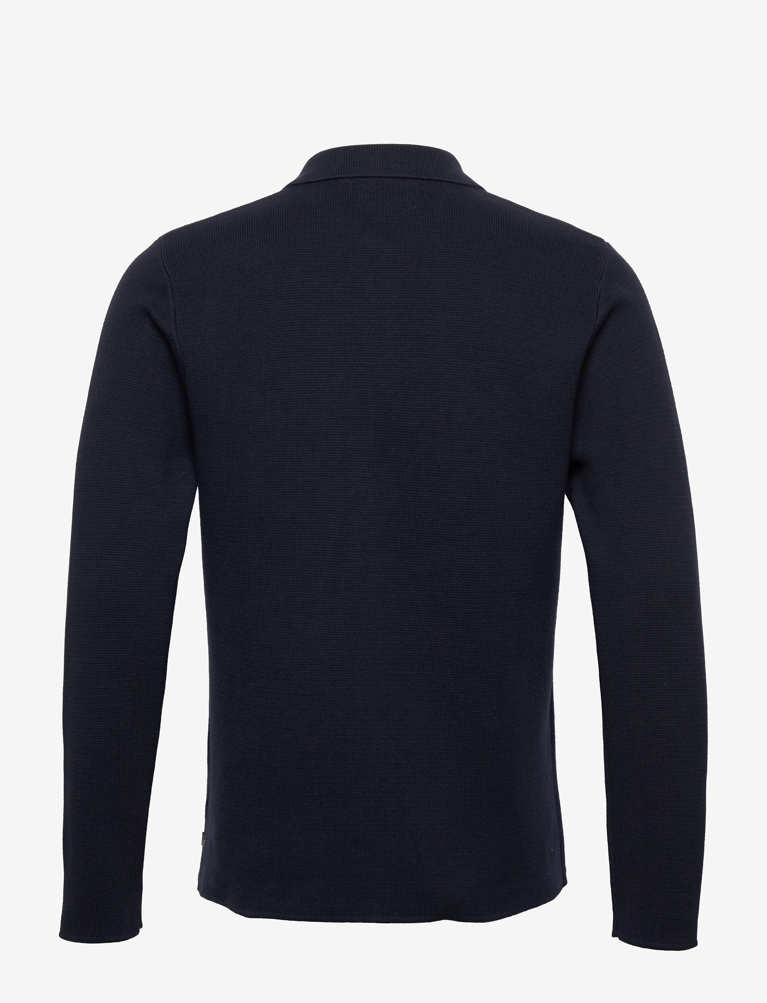 Lexington Clothing - Abel Knitted Zip Overshirt - dark blue - 1