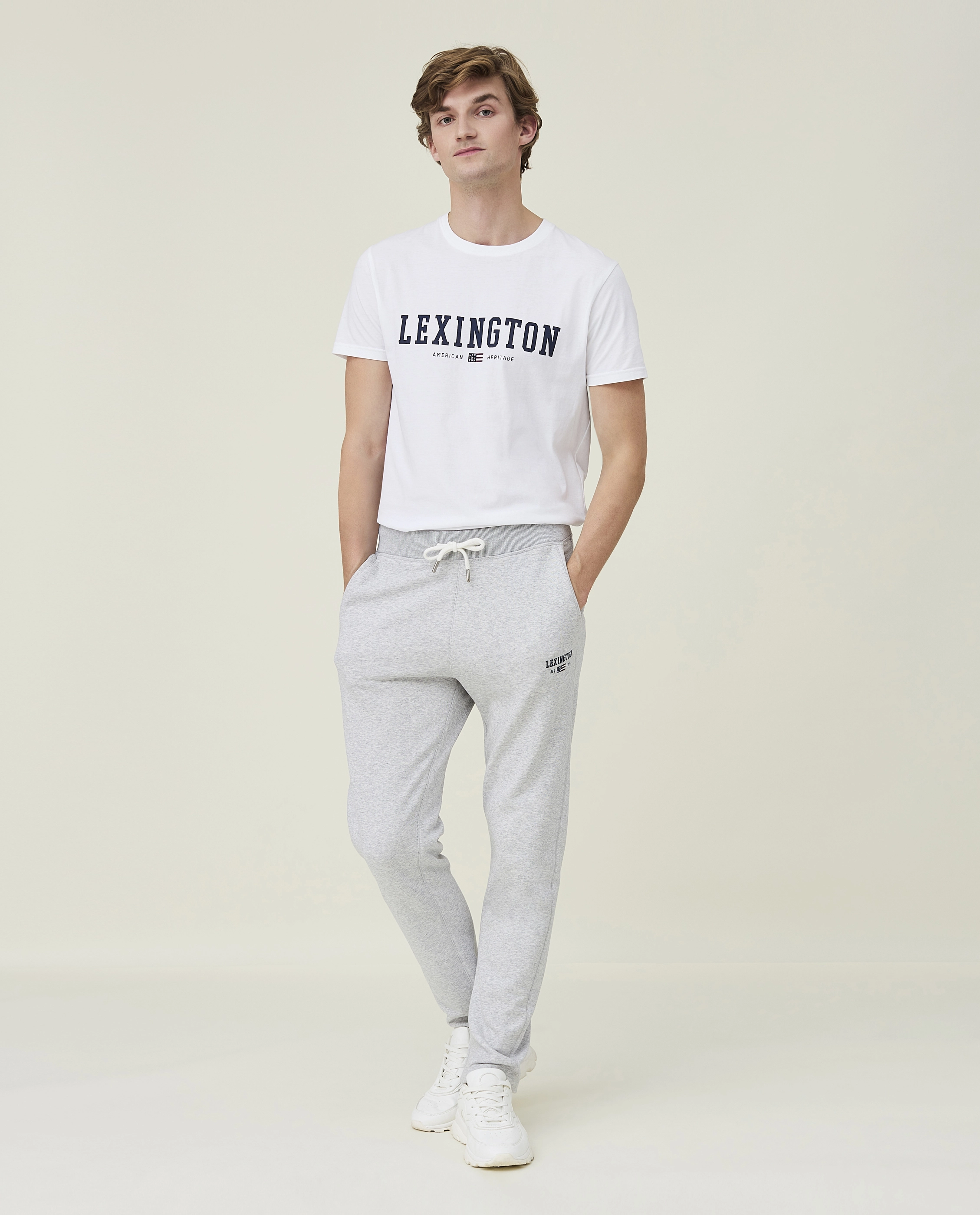 Lexington Clothing - Brandon Jersey Pants - light grey melange - 2