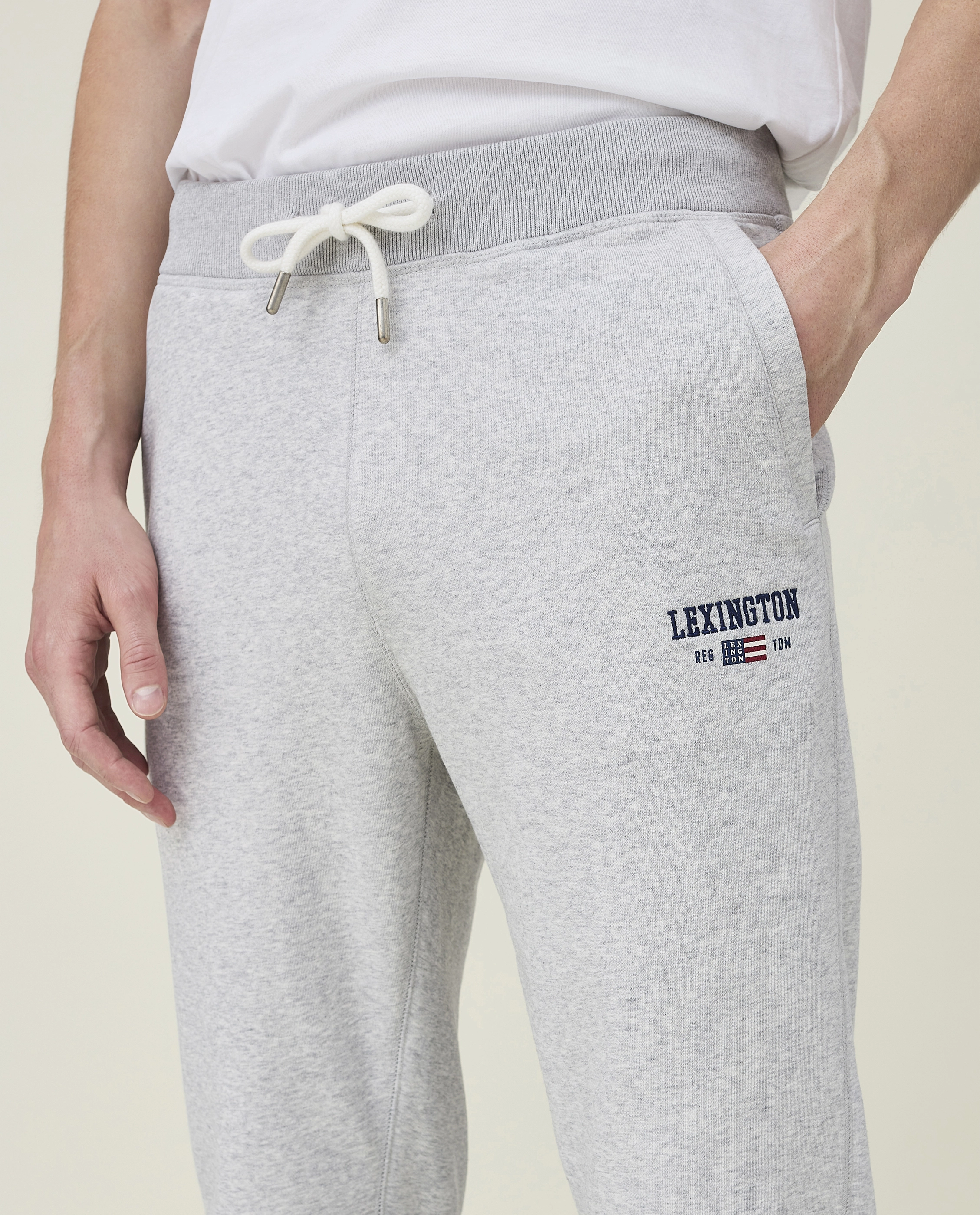 Lexington Clothing - Brandon Jersey Pants - light grey melange - 4