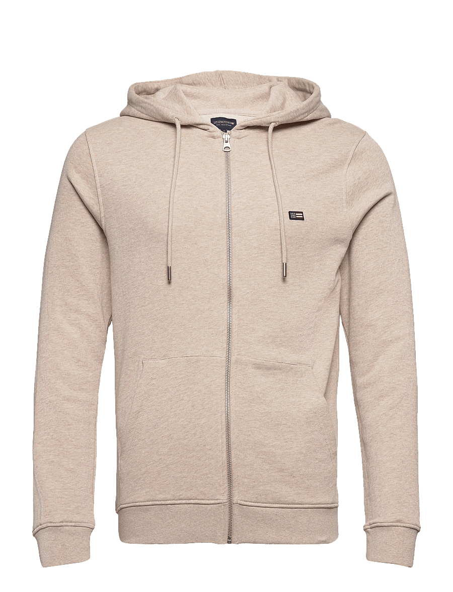 Lexington Clothing - Sebastian Zip Hood - beige melange - 0