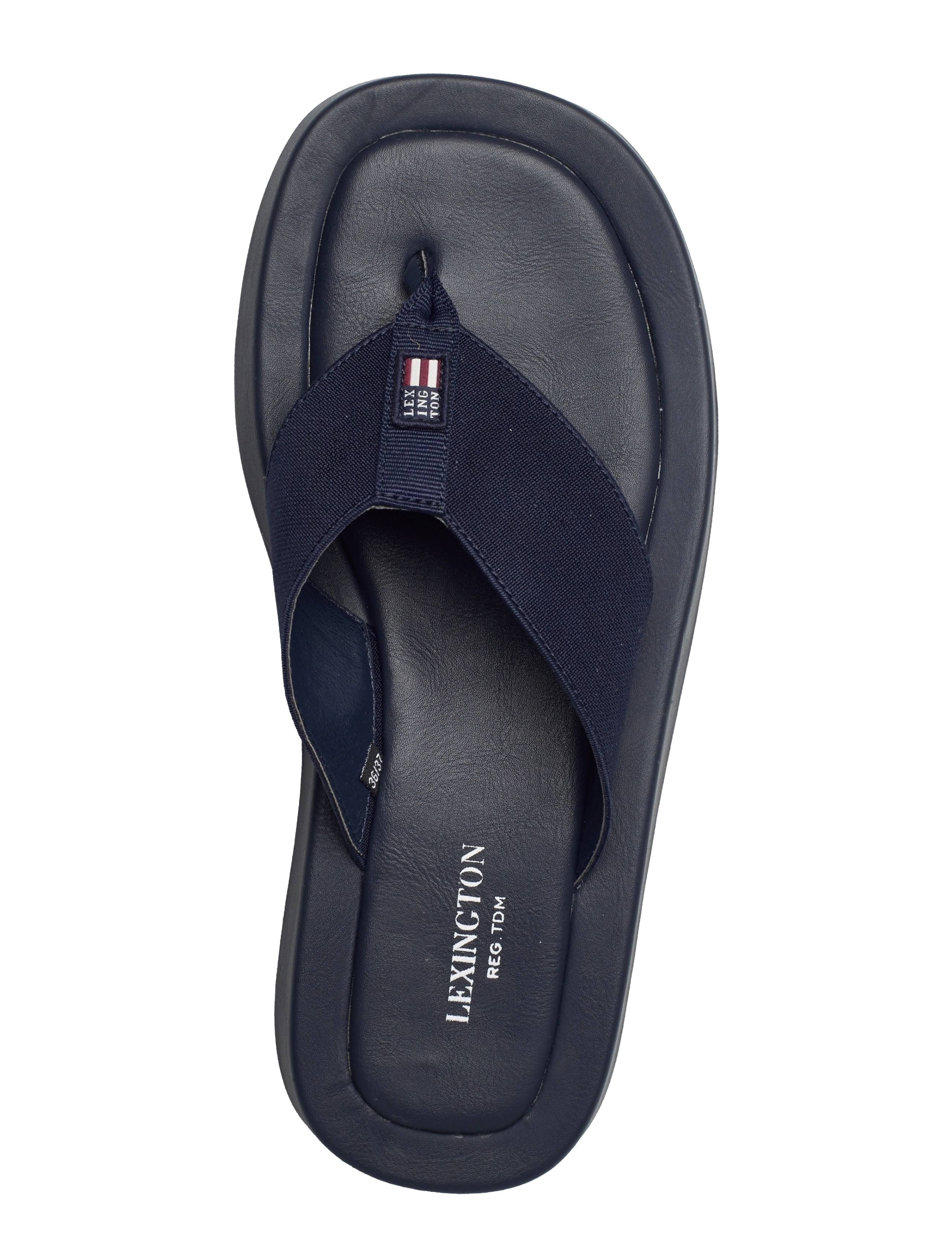 Lexington Clothing - Trinity Platform Flip Flop - dark blue - 3