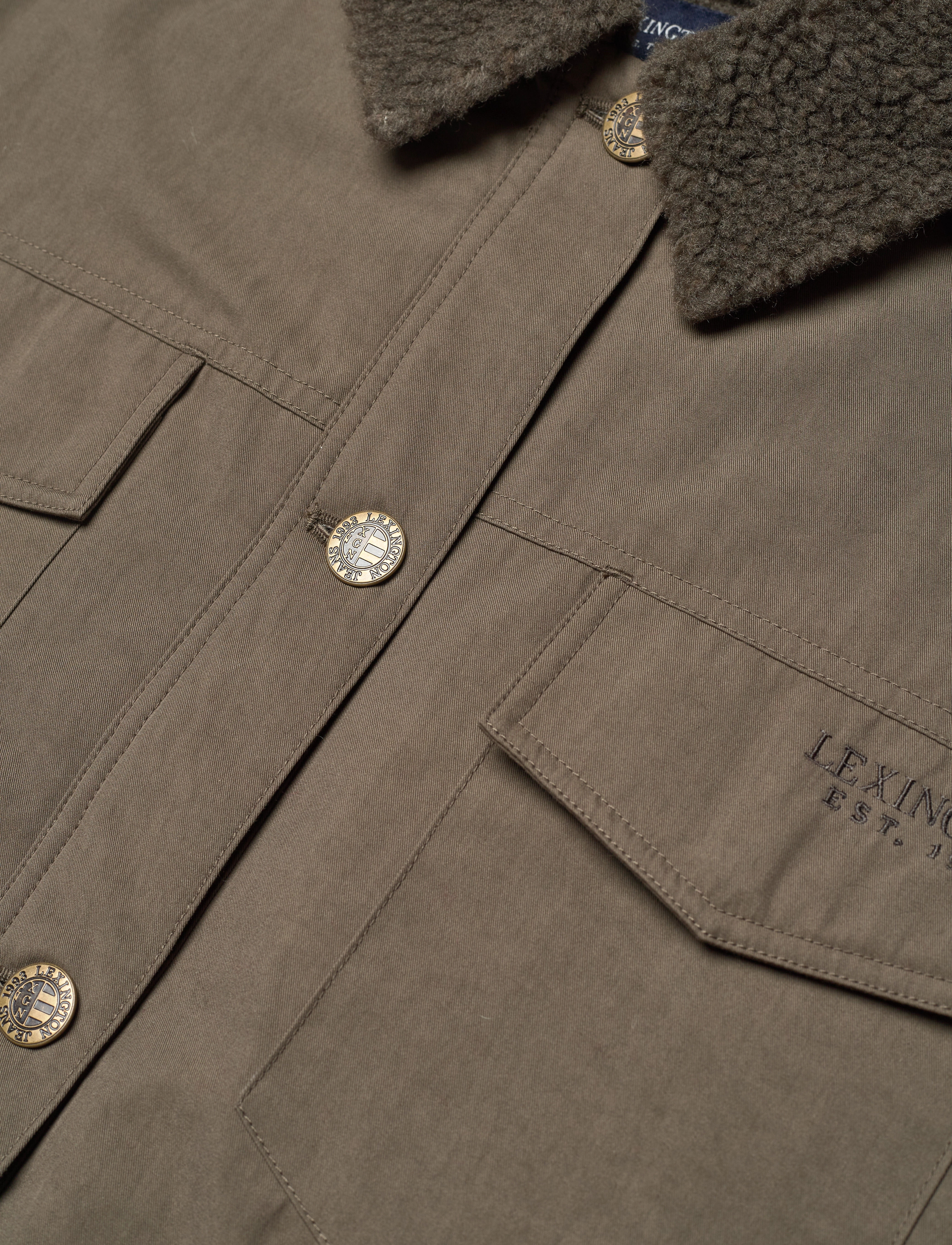 Lexington Clothing - Louise Sherpa Jacket - dark green - 5