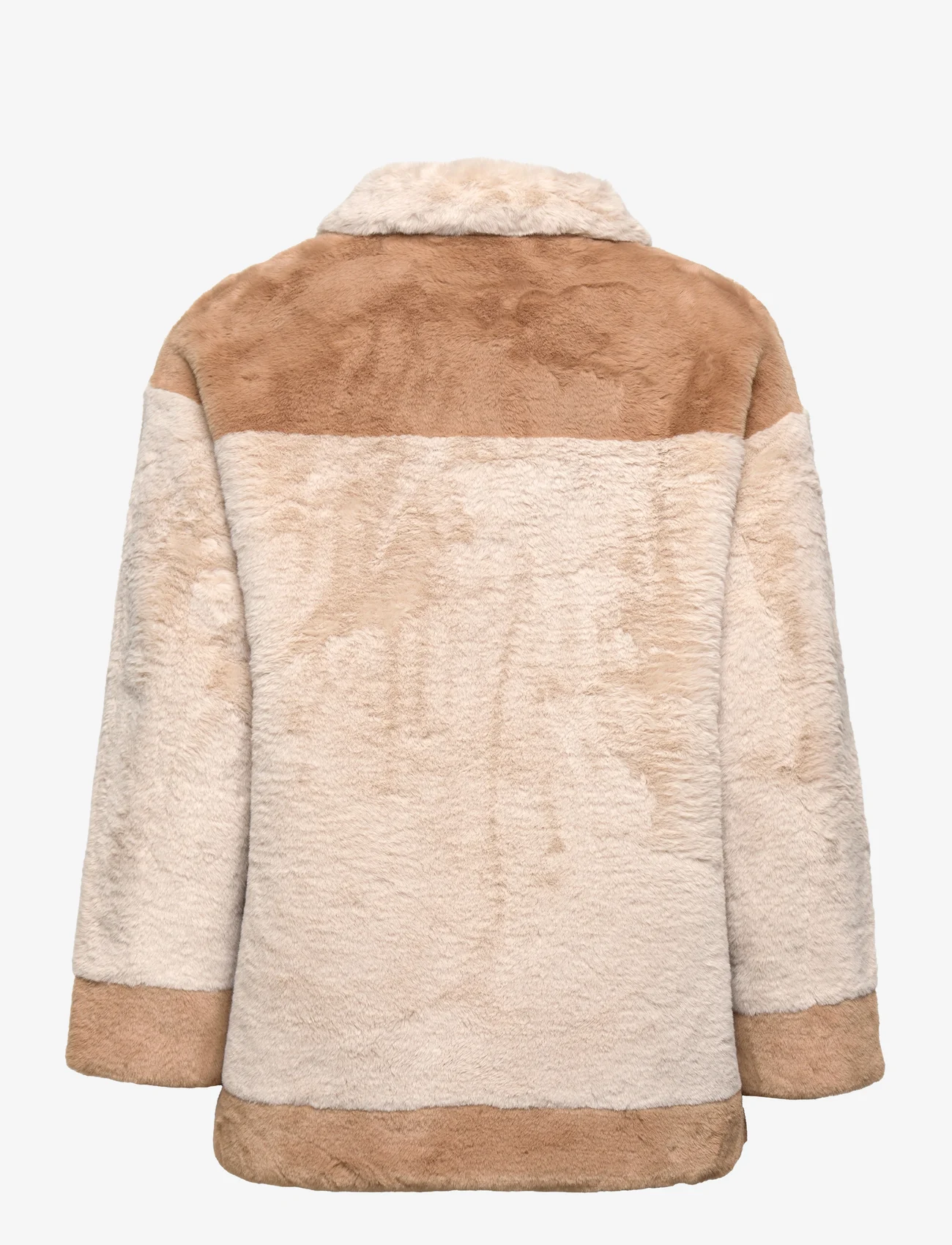 Lexington Clothing - Yvonne Faux Fur Jacket - kunstkarusnahk - beige multi - 1