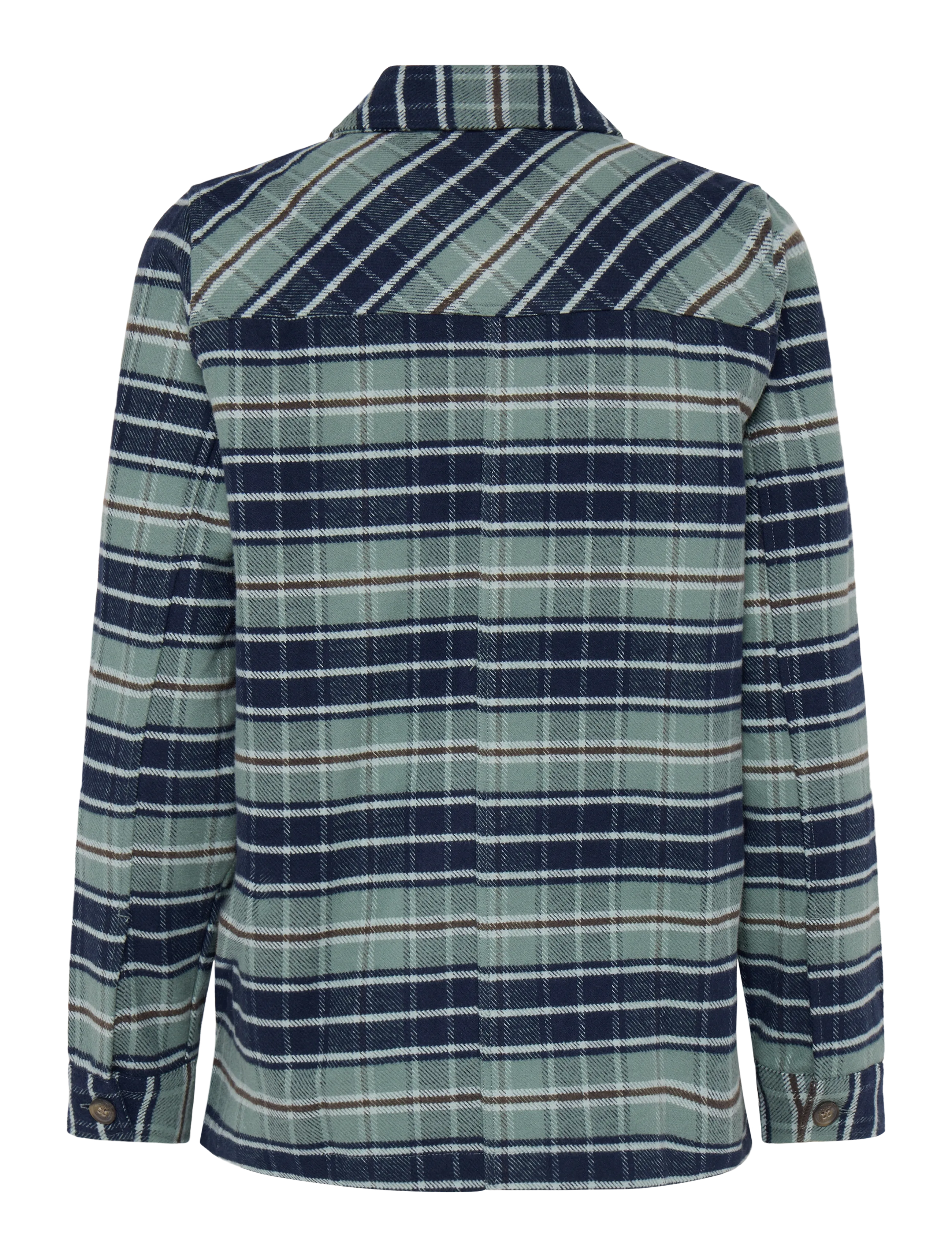 Lexington Clothing - Raven Organic Cotton Flannel Overshirt - viršutiniai drabužiai - green/blue multi check - 2
