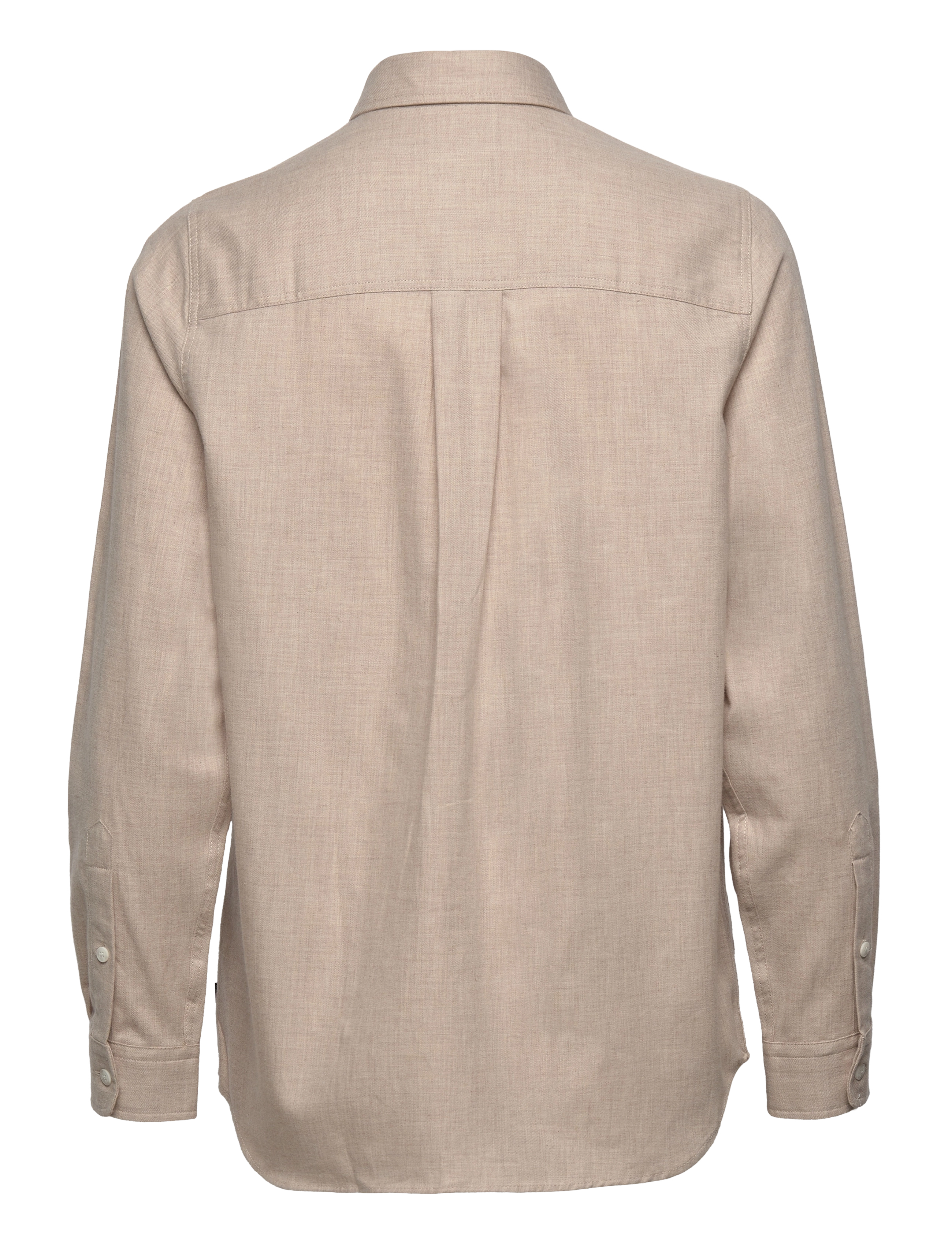 Lexington Clothing - Isa Organic Cotton Light Flannel Shirt - light beige melange - 1