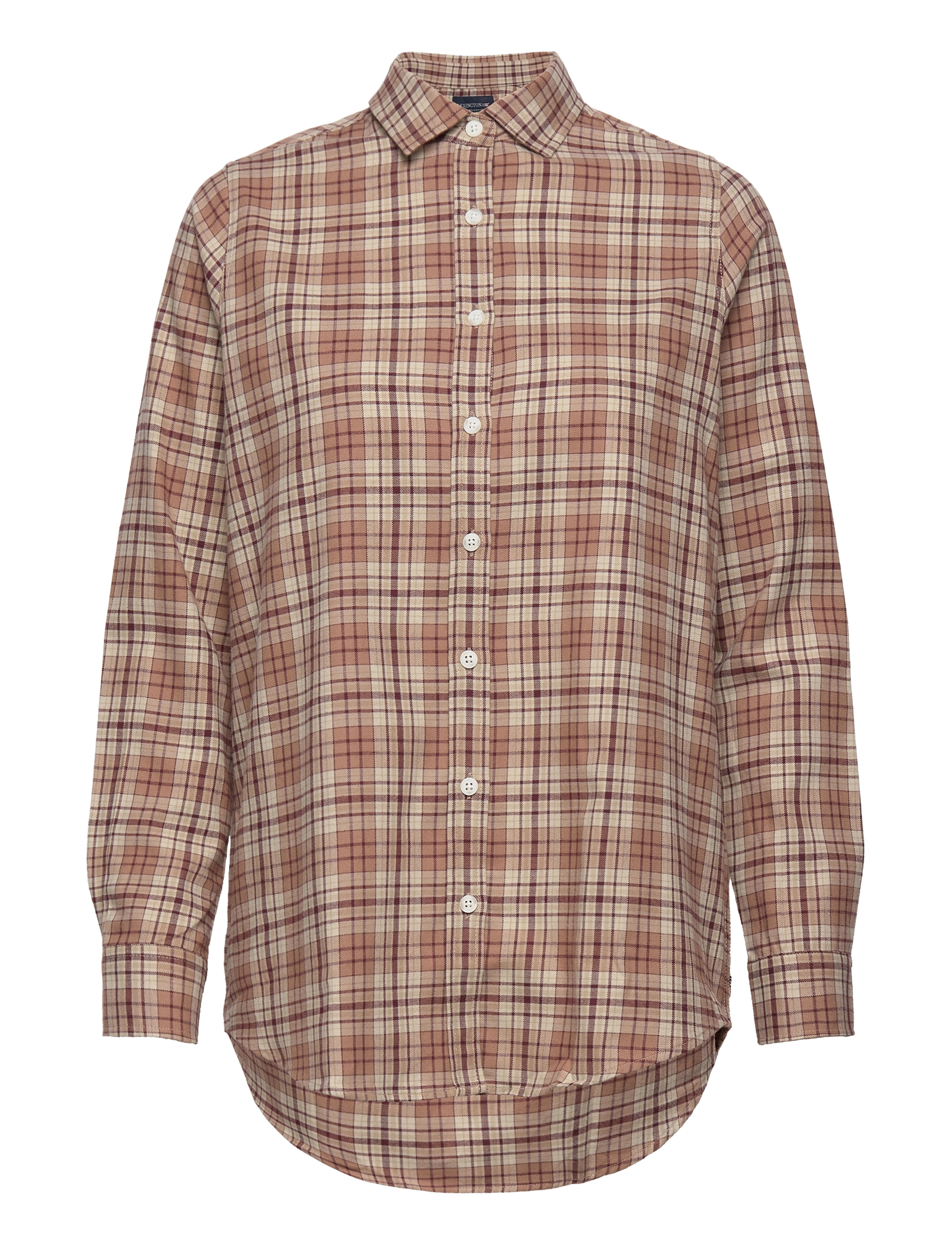 BEIGE/DARK RED CHECK