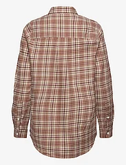 Lexington Clothing - Isa Organic Cotton Flannel Shirt - overhemden met lange mouwen - beige/dark red check - 1
