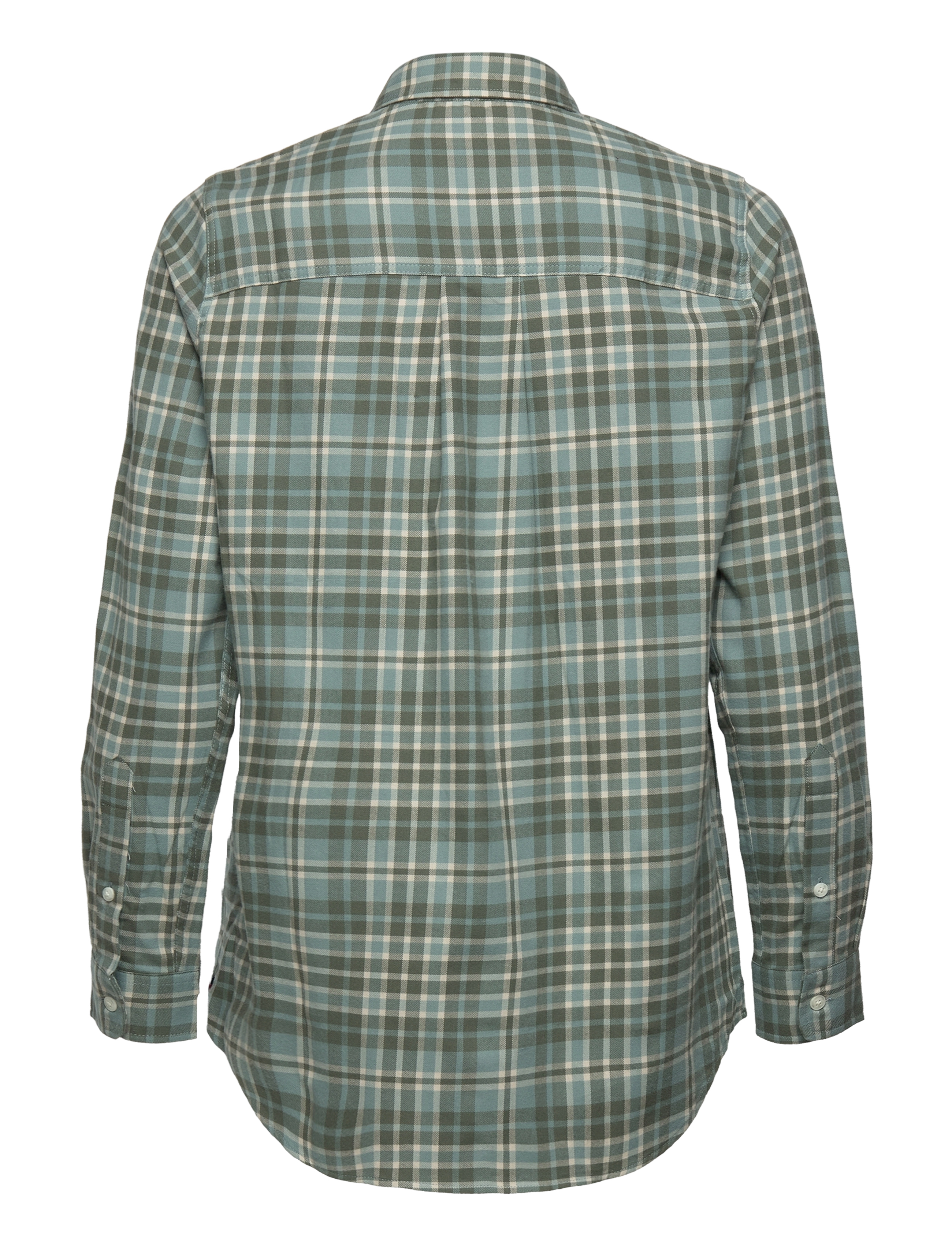 Lexington Clothing - Isa Organic Cotton Flannel Shirt - green/white check - 1