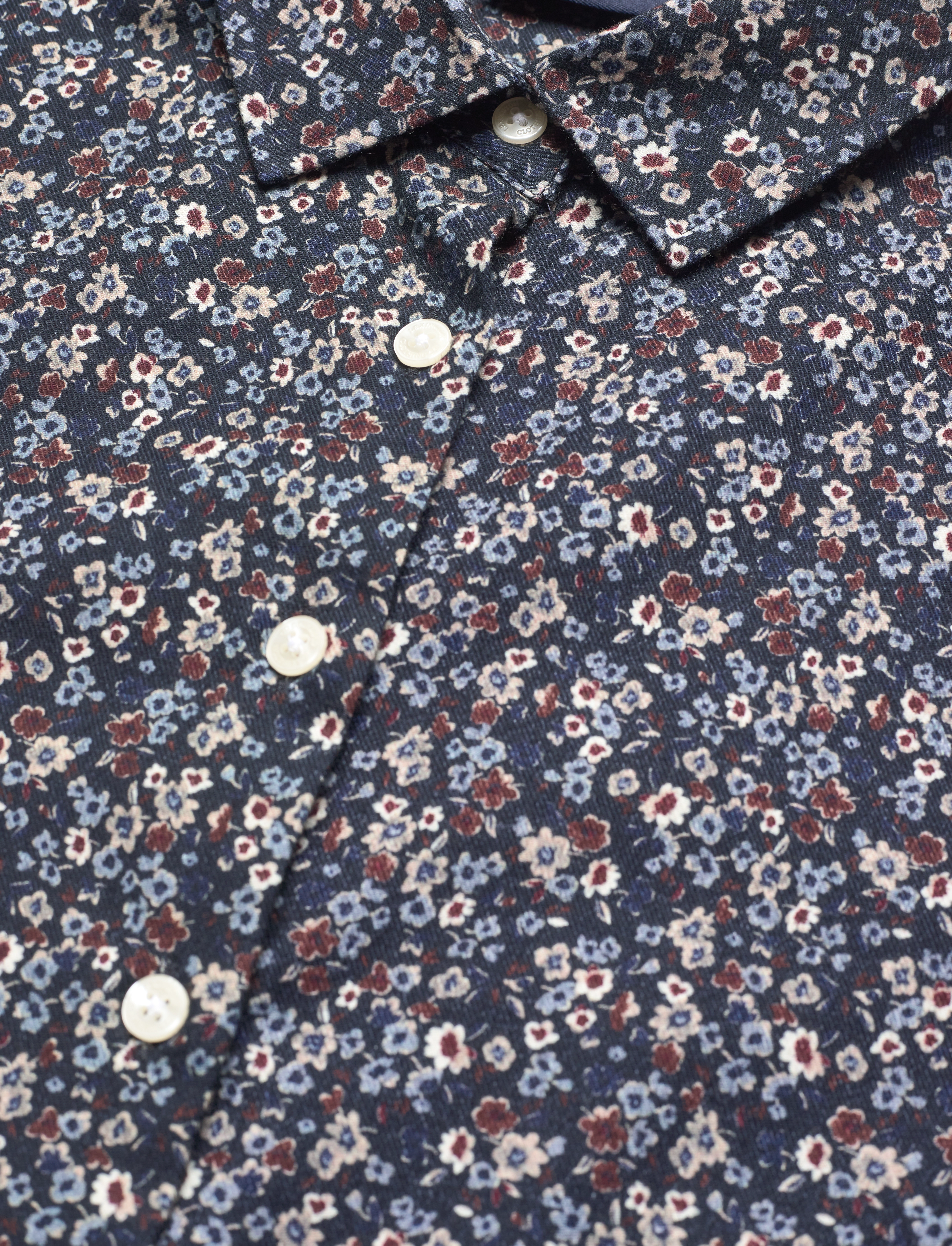 Lexington Clothing - Sanna Organic Cotton Printed Flannel Shirt - flower print - 5