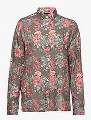 Lexington Clothing - Edith Flower Print Viscose Shirt - long-sleeved shirts - flower print - 0