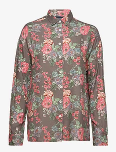 Edith Flower Print Viscose Shirt, Lexington Clothing