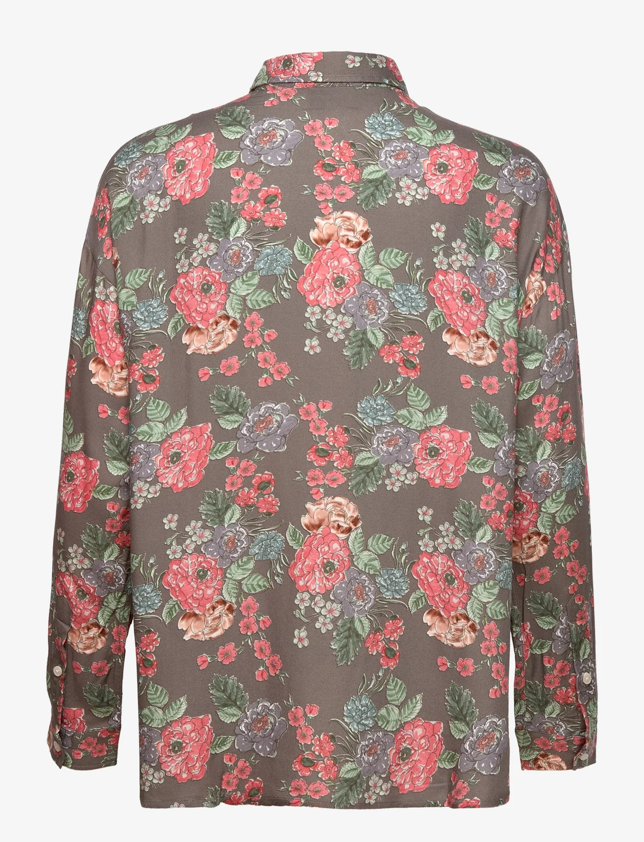 Lexington Clothing - Edith Flower Print Viscose Shirt - langærmede skjorter - flower print - 1