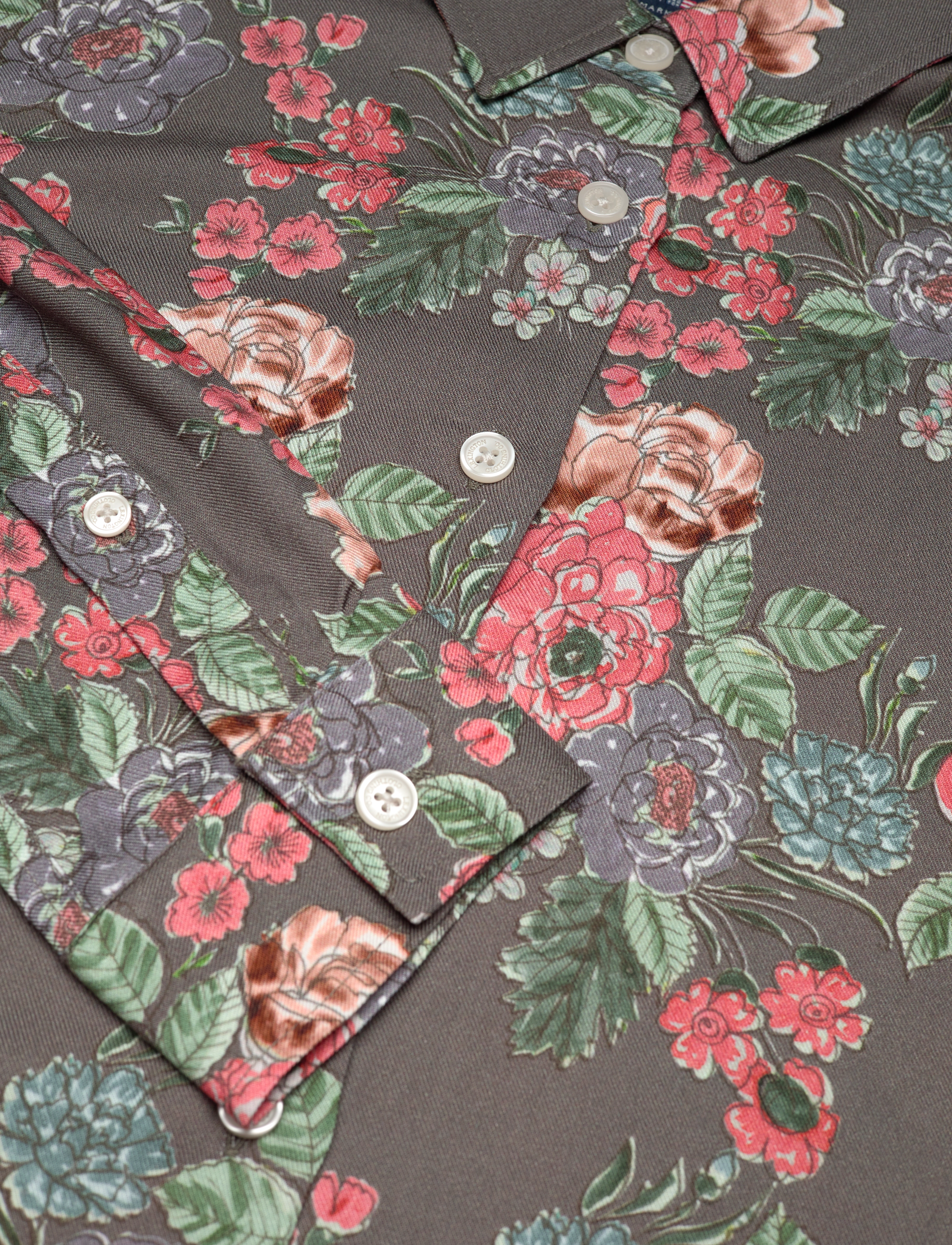 Lexington Clothing - Edith Flower Print Viscose Shirt - flower print - 5