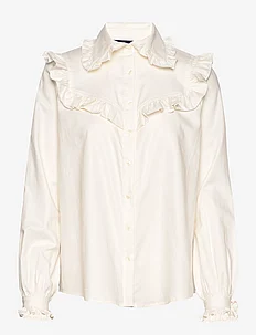 Whitney Organic Cotton/Lyocell Ruffle Blouse, Lexington Clothing