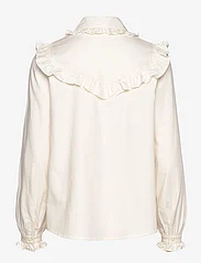 Lexington Clothing - Whitney Organic Cotton/Lyocell Ruffle Blouse - långärmade blusar - offwhite - 1