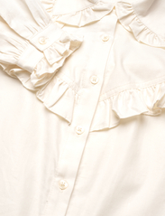 Lexington Clothing - Whitney Organic Cotton/Lyocell Ruffle Blouse - langärmlige blusen - offwhite - 6