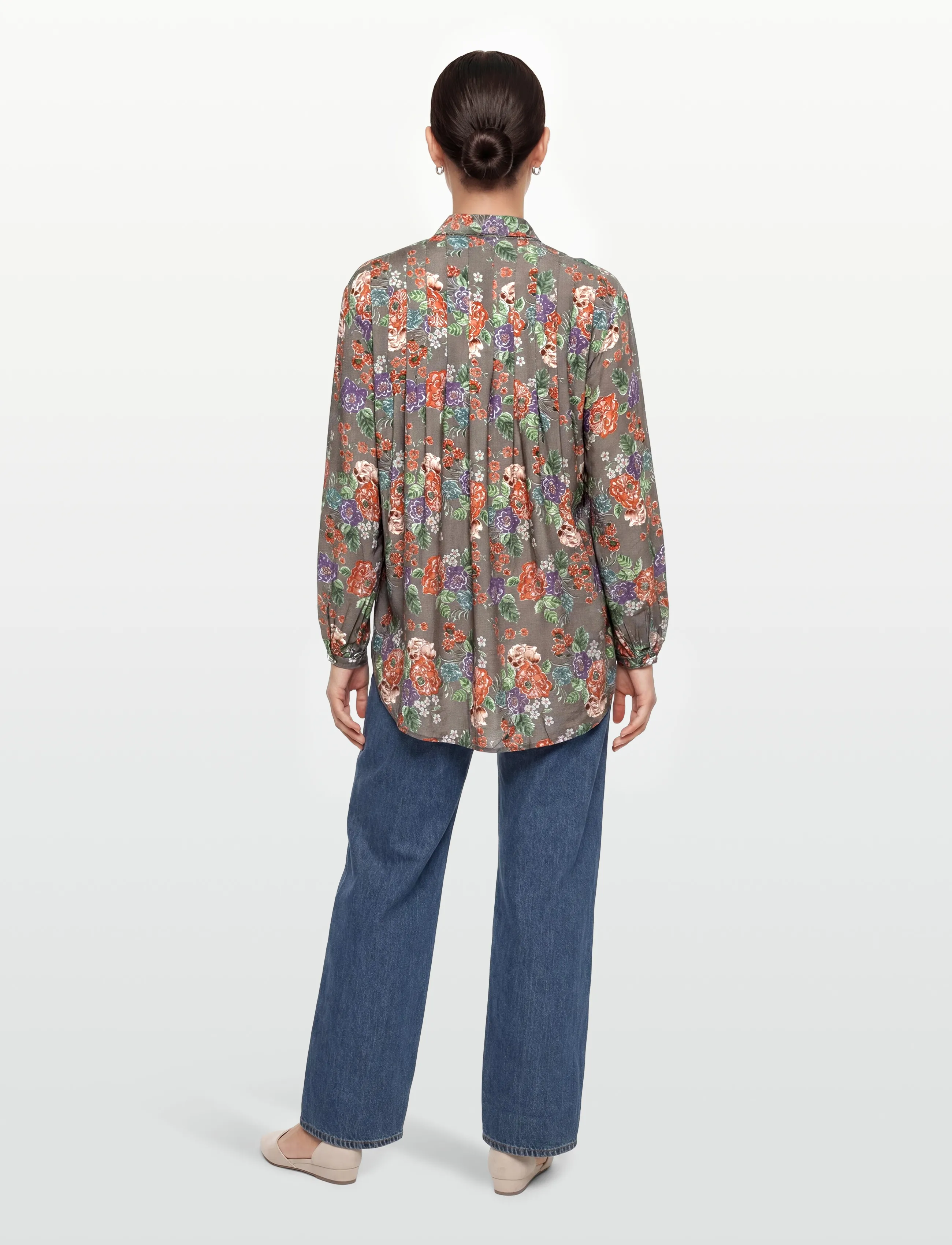 Lexington Clothing - Larissa Volume Blouse - langærmede bluser - flower print - 4
