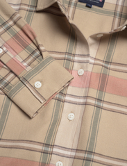 Lexington Clothing - Isa Organic Cotton Checked Flannel Shirt Dress - beige multi check - 5