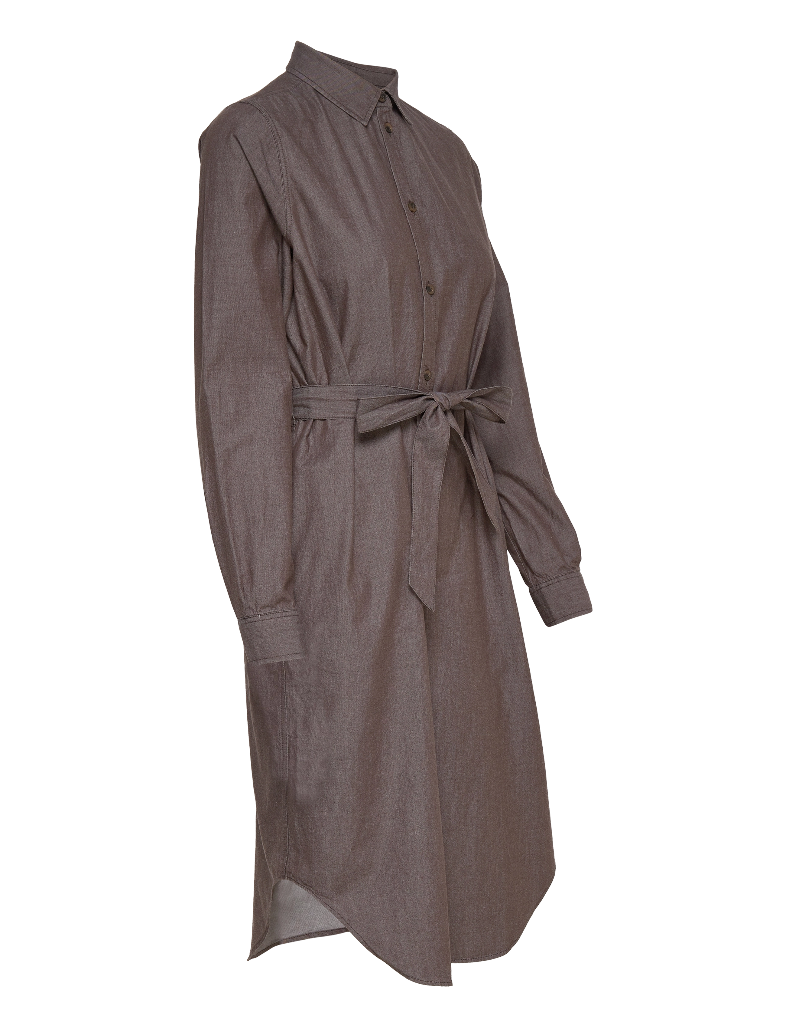 Lexington Clothing - Isa Brown Denim Shirt Dress - brown - 2