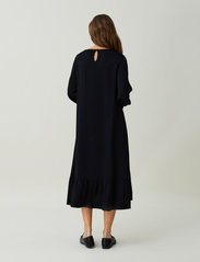Lexington Clothing - Kinsley Viscose Crepe Dress - midi kjoler - black - 3