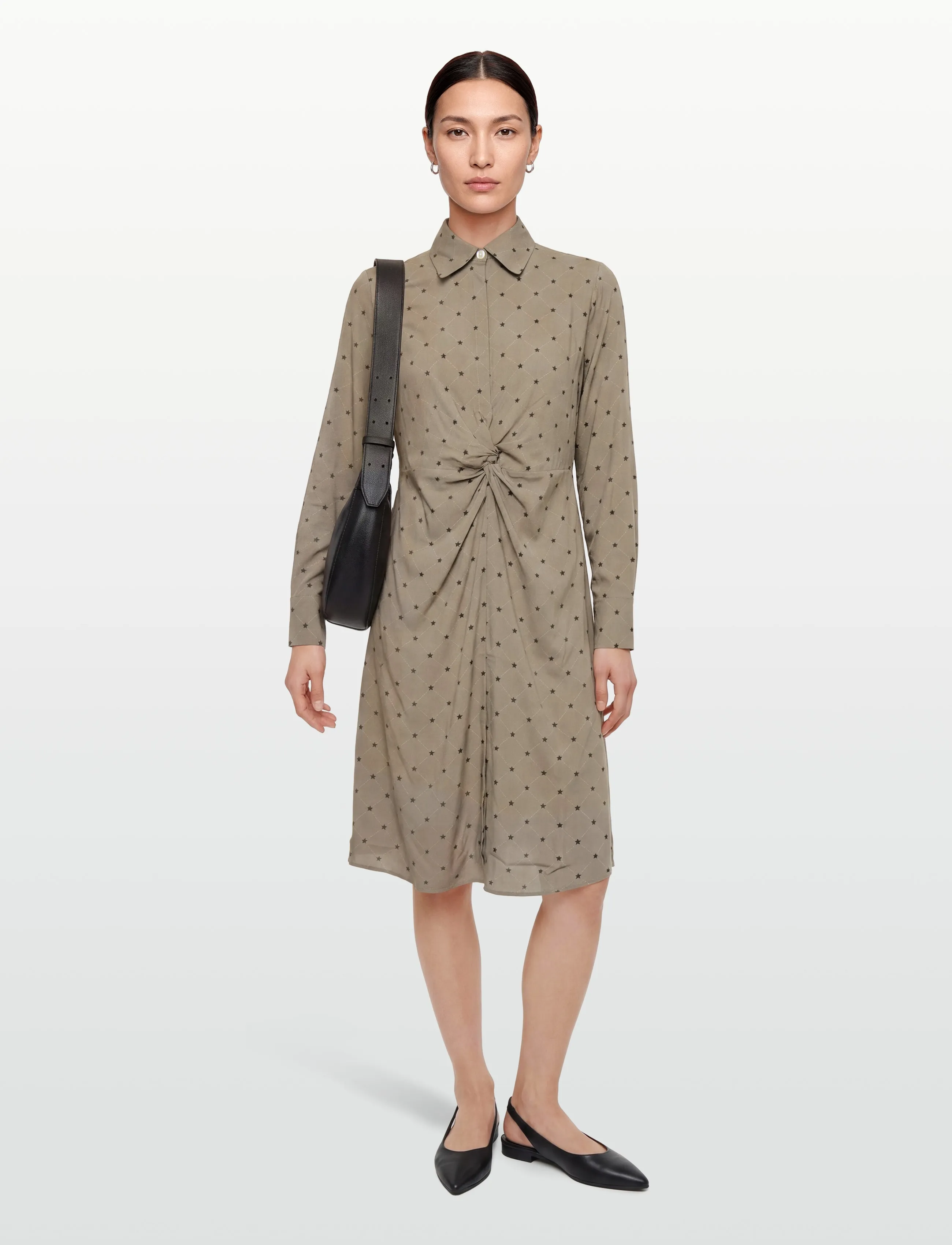 Lexington Clothing Harper Signature Print Dress - Klänningar - BROWN MULTI / beige