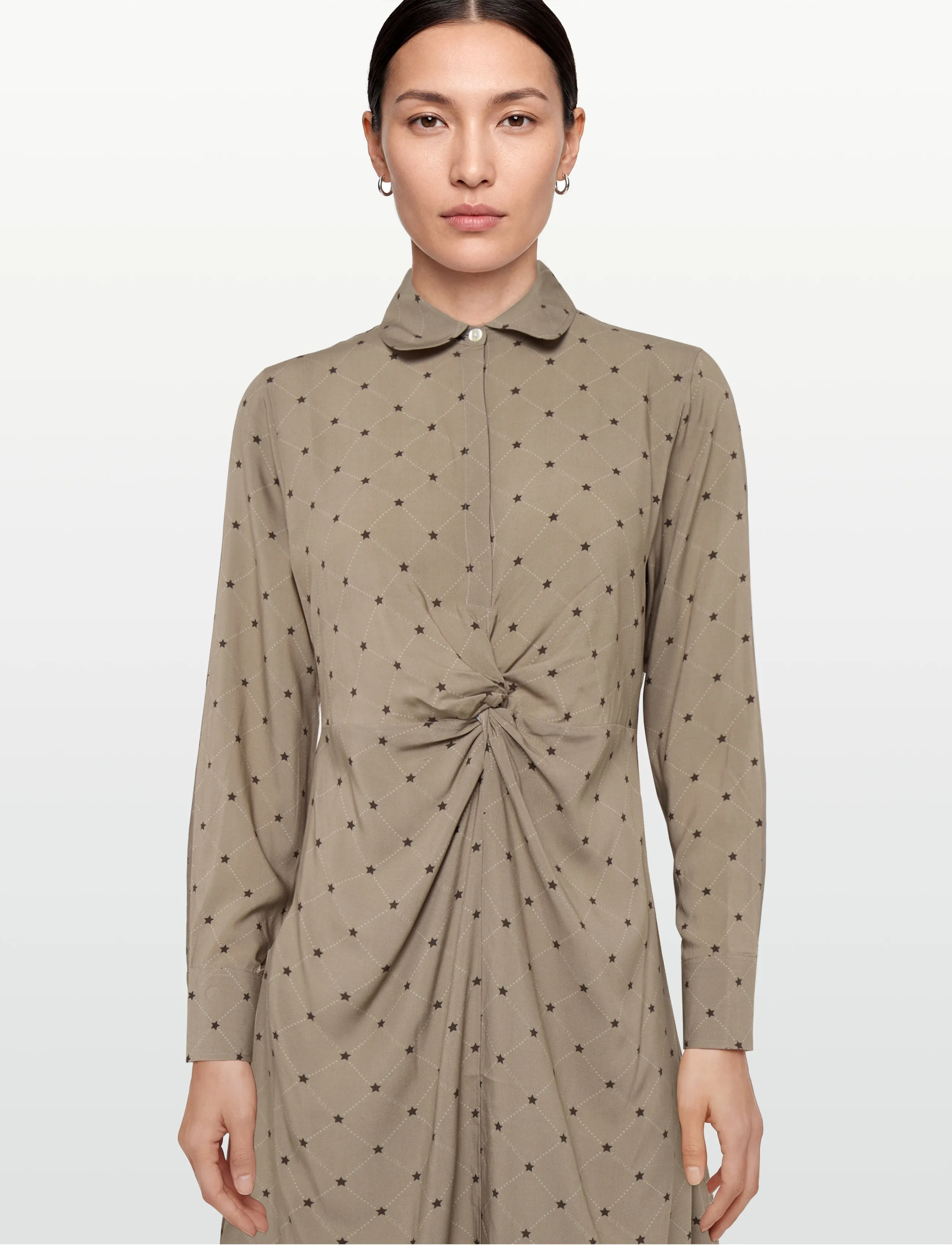Lexington Clothing - Harper Signature Print Dress - skjortekjoler - brown multi - 3