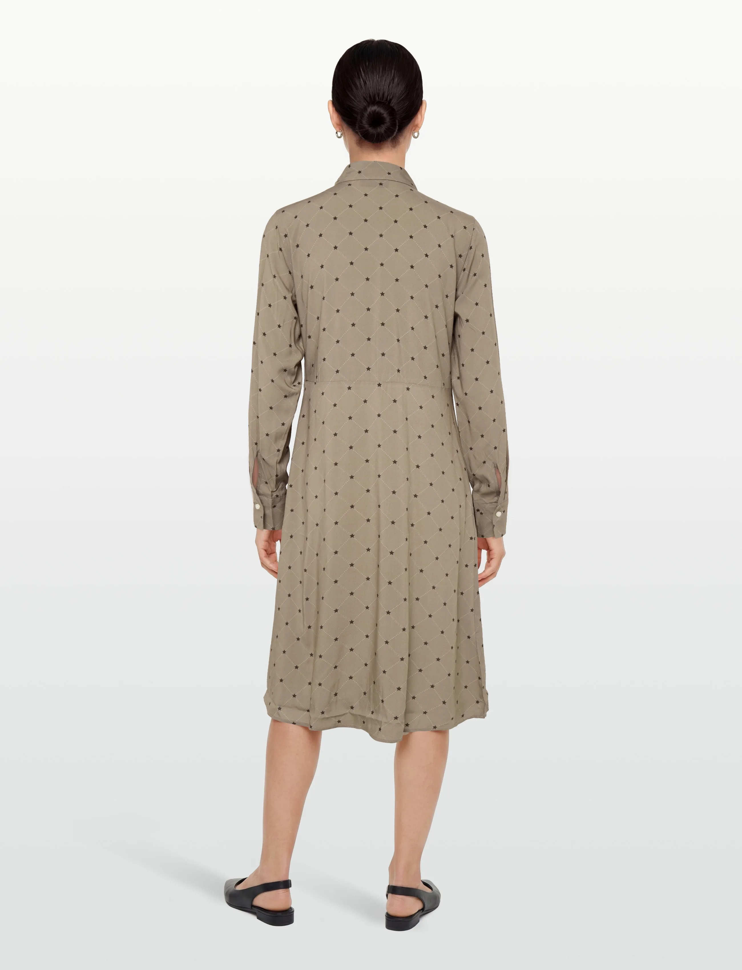 Lexington Clothing - Harper Signature Print Dress - skjortekjoler - brown multi - 4